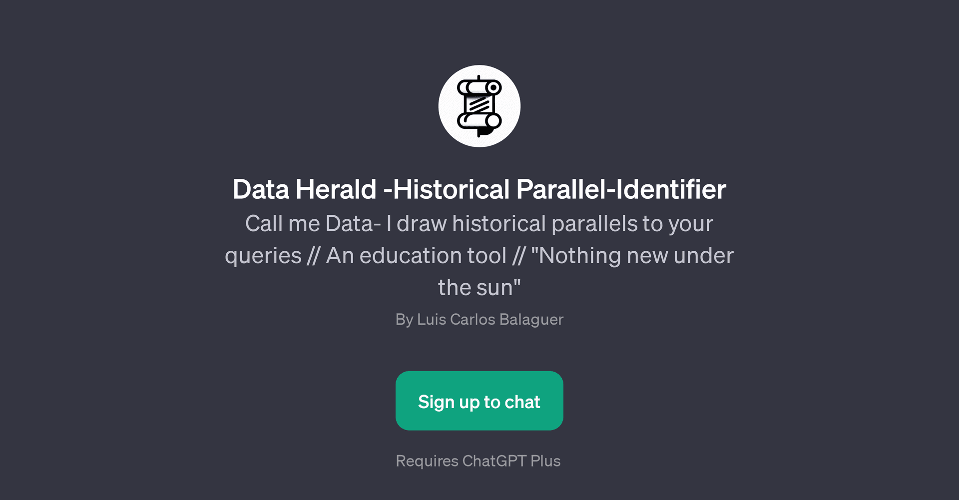 Data Herald - Historical Parallel-Identifier