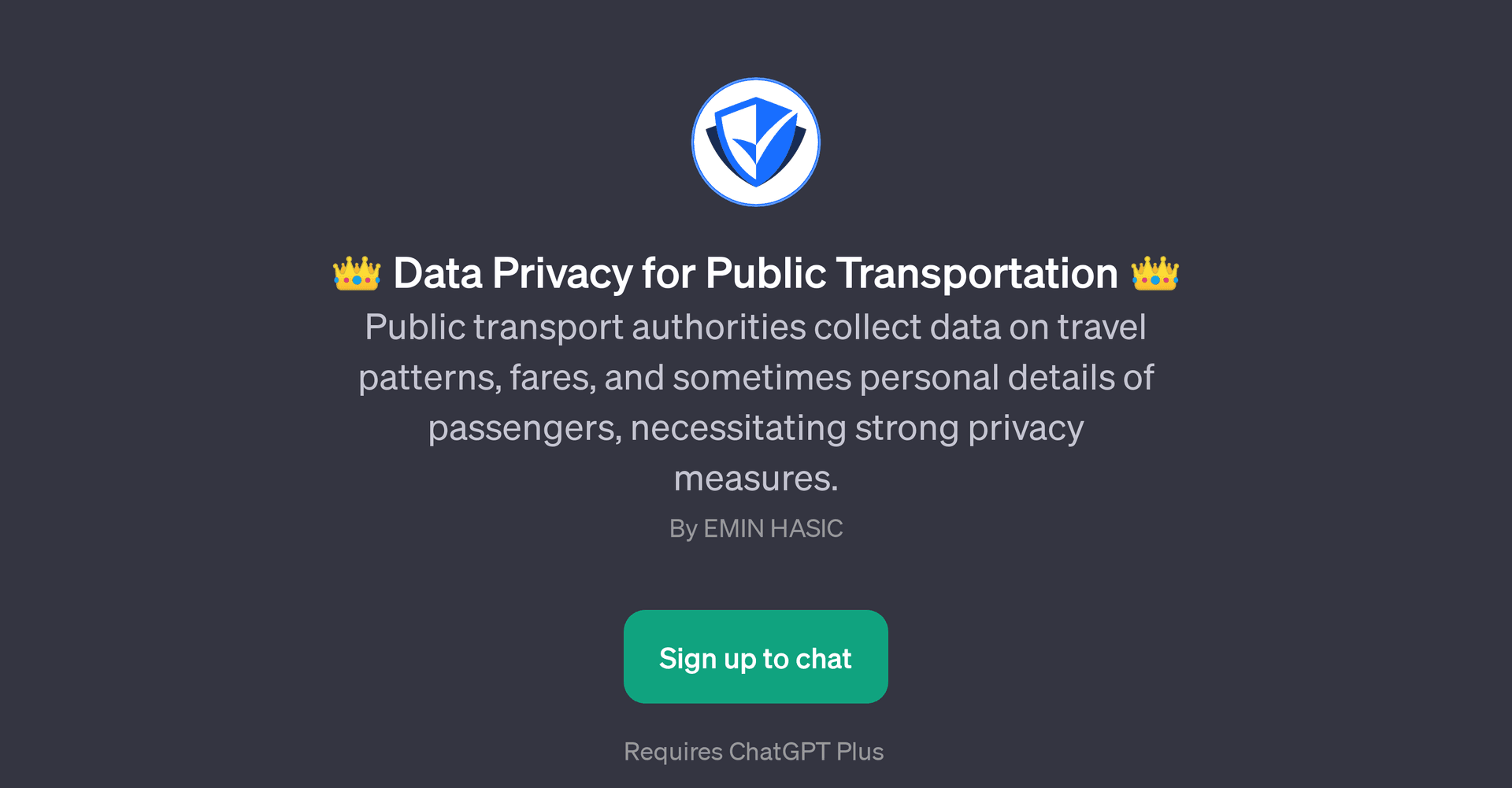 Data Privacy for Public Transportation GPT