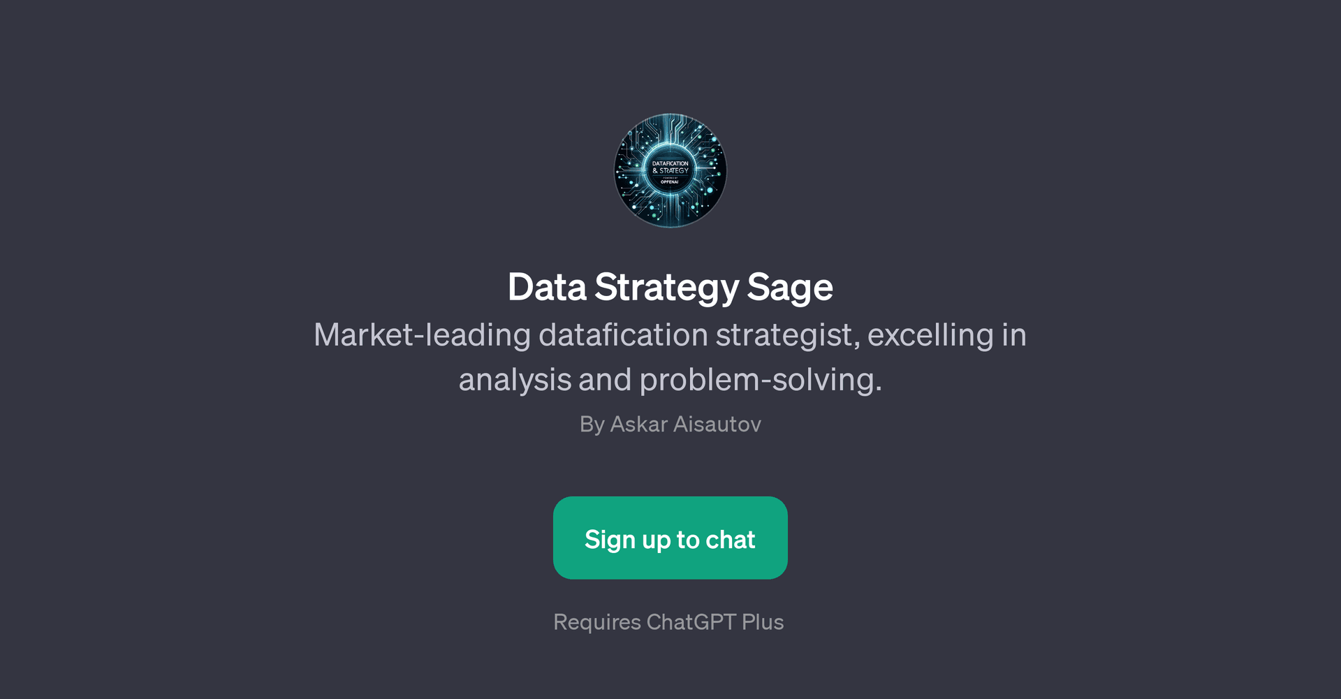 Data Strategy Sage
