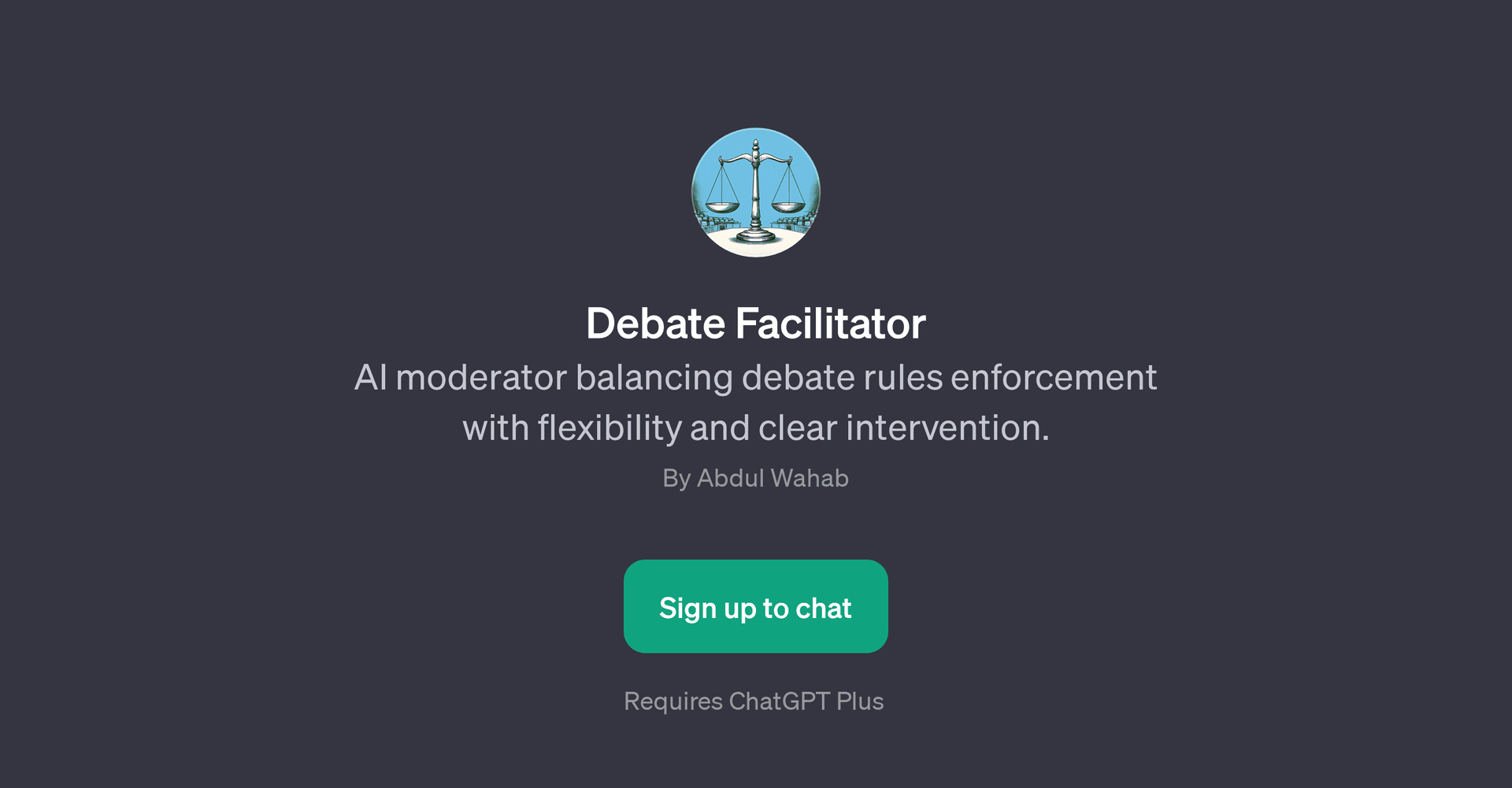 Debate Facilitator