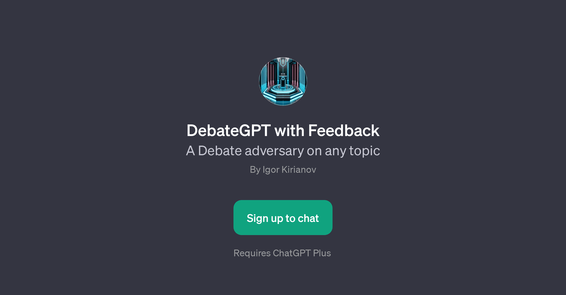 DebateGPT with Feedback