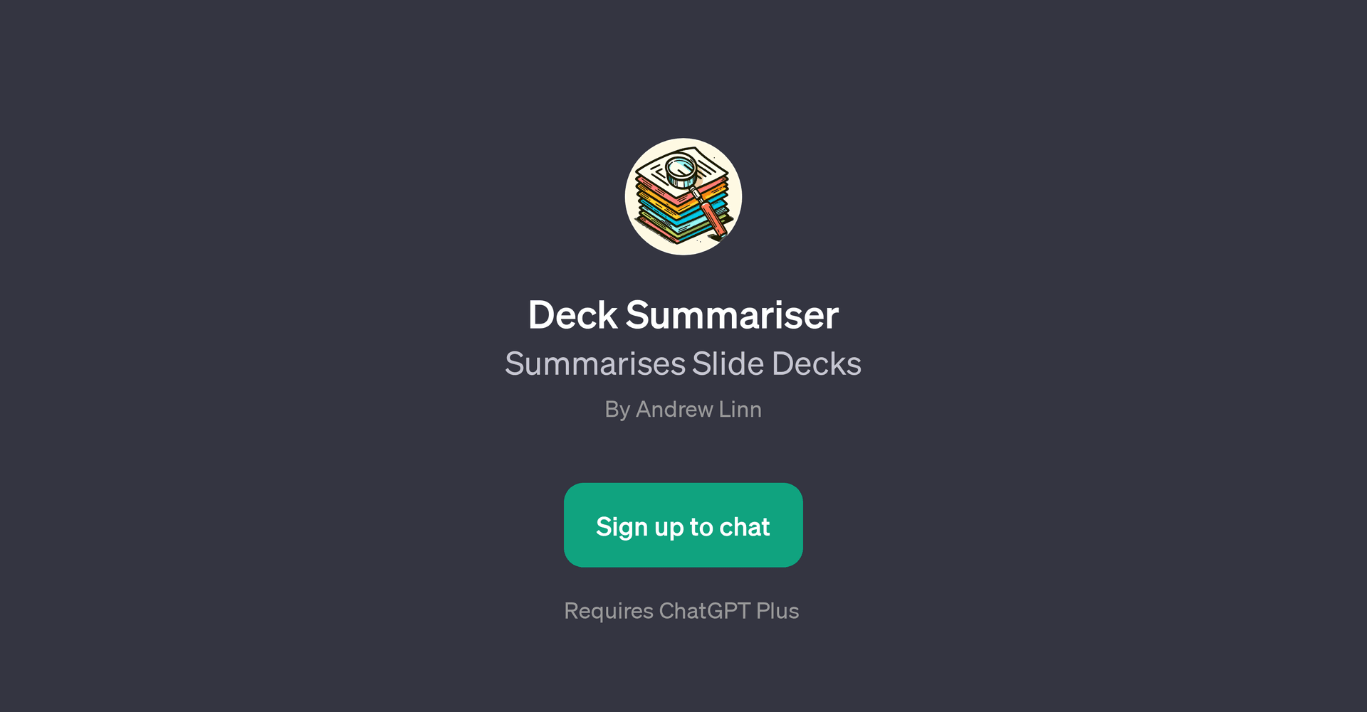 Deck Summariser