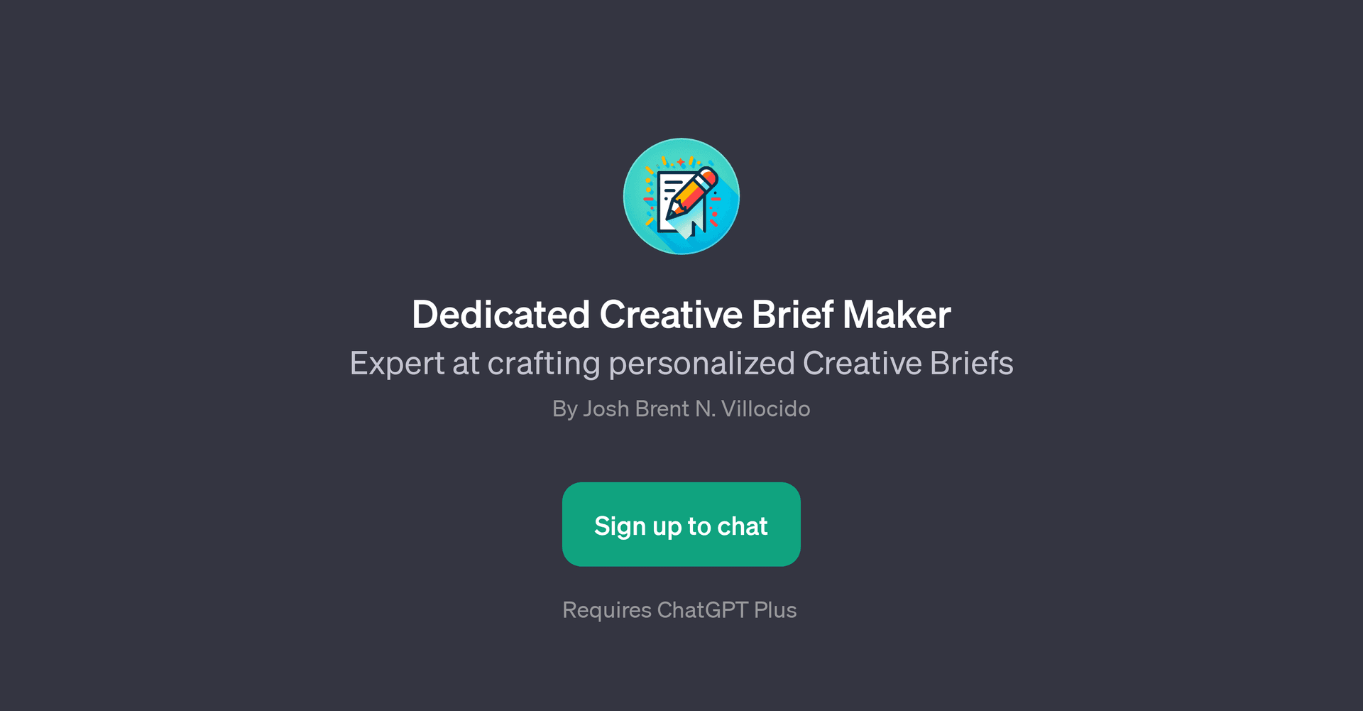 Dedicated Creative Brief Maker