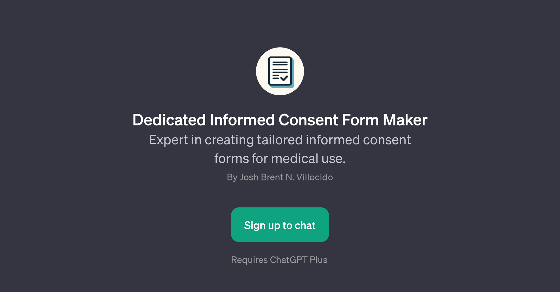 Dedicated Informed Consent Form Maker