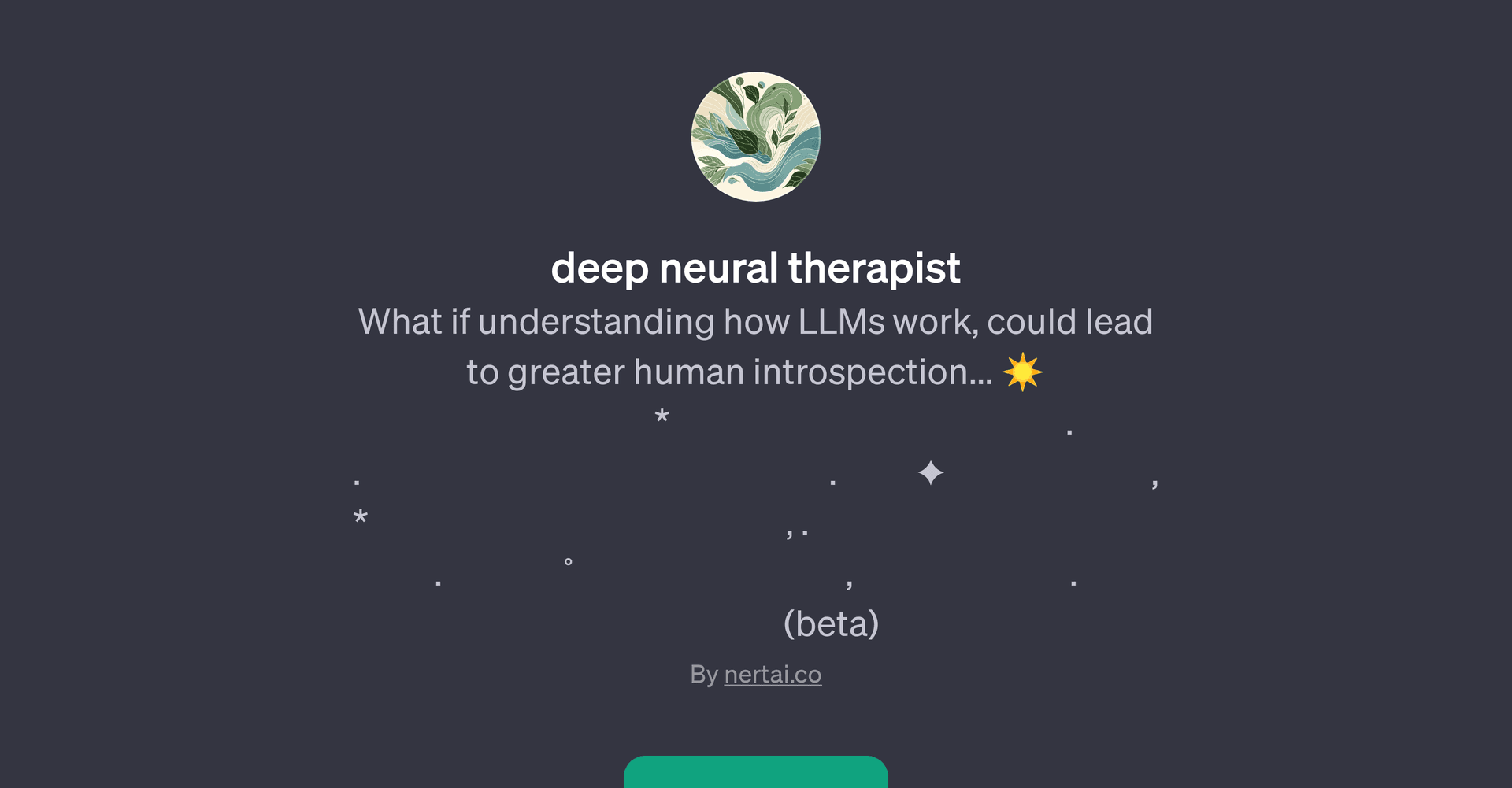 Deep Neural Therapist