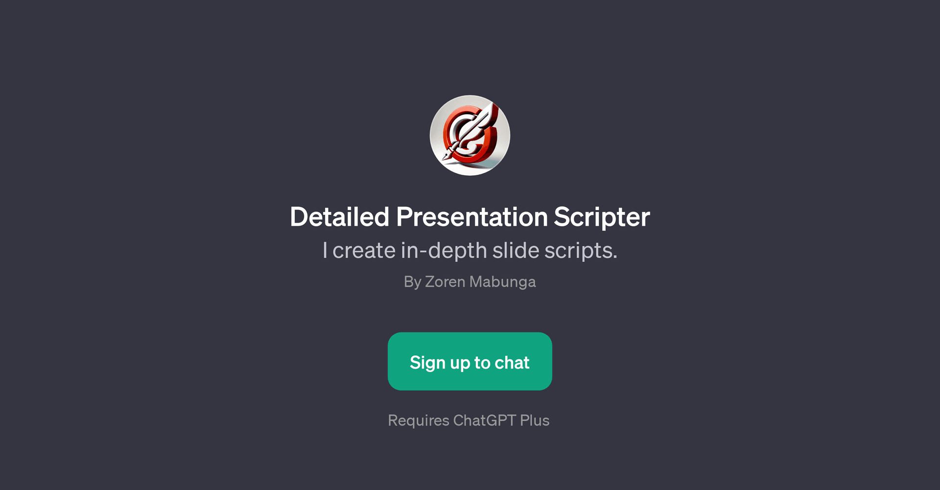 Detailed Presentation Scripter
