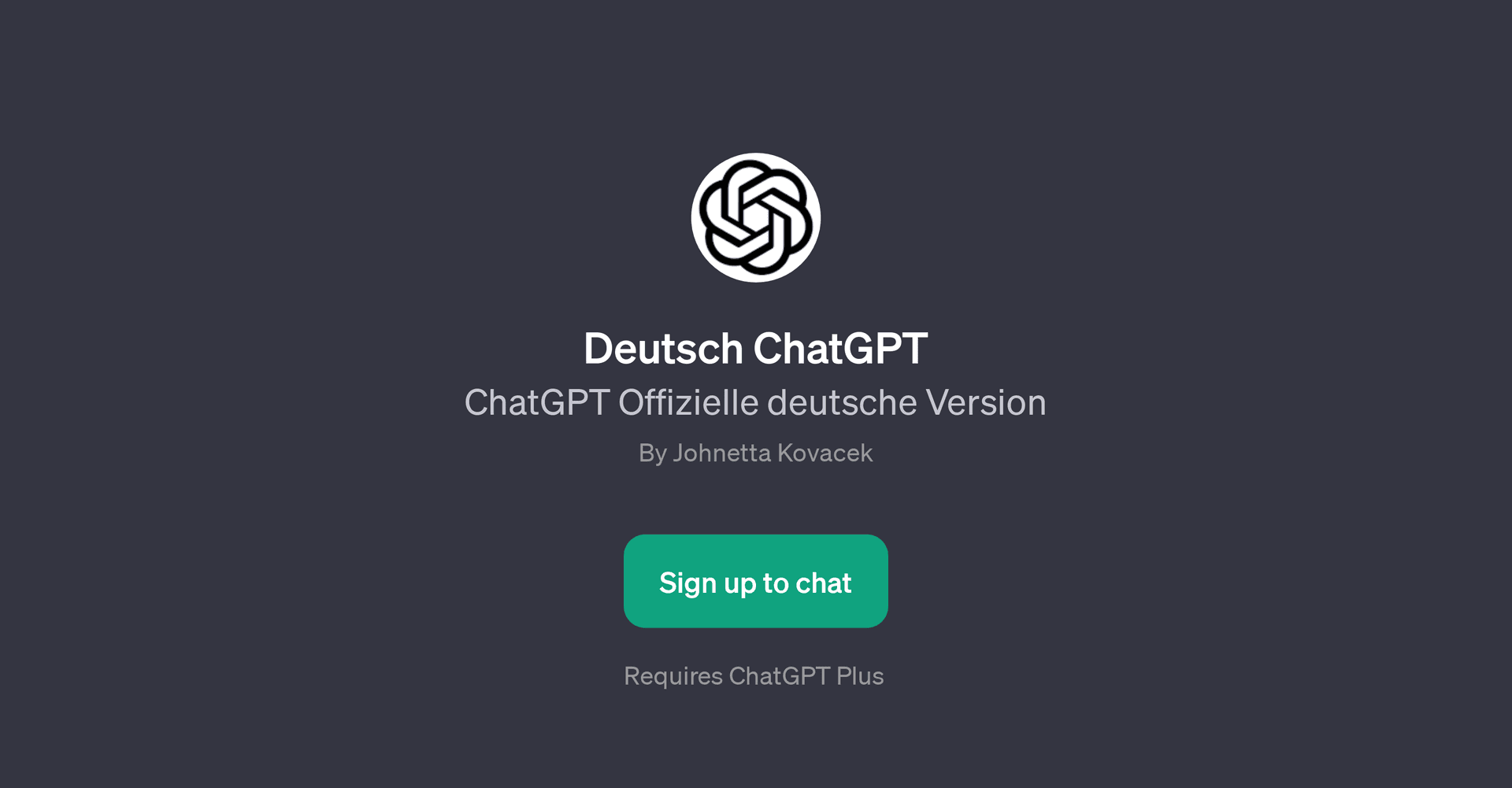 Deutsch ChatGPT