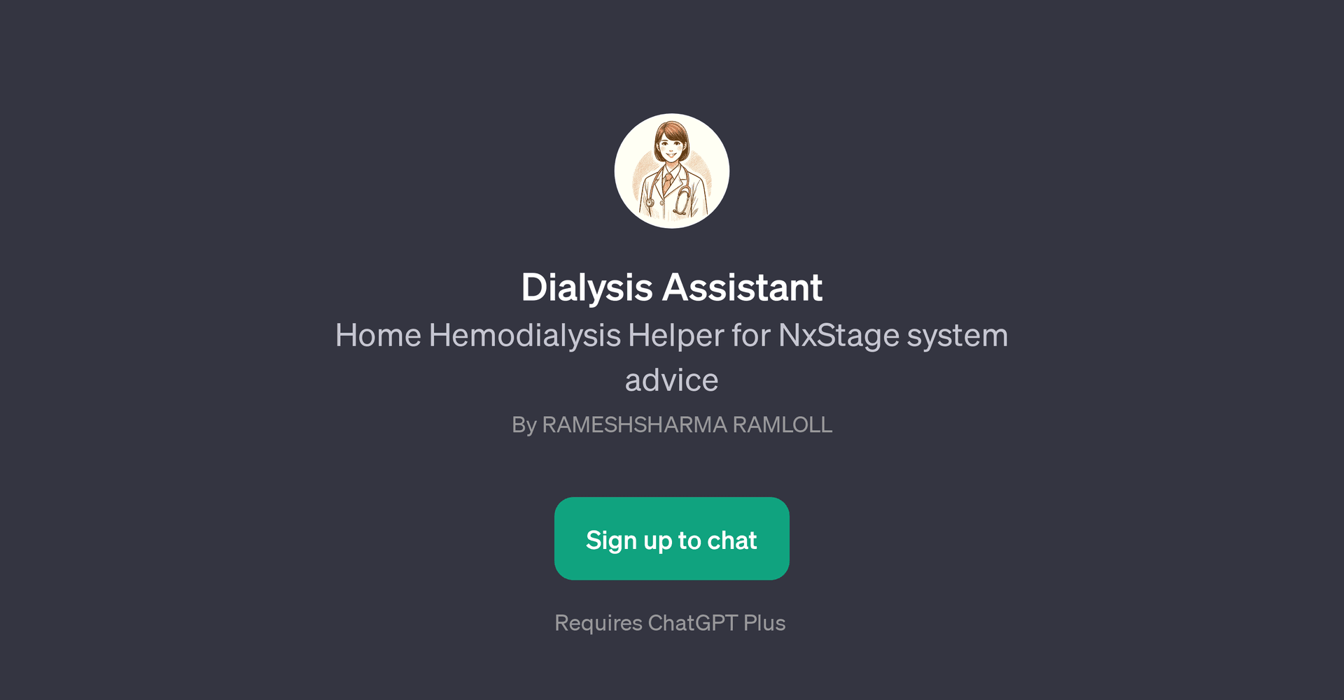 Dialysis Assistant