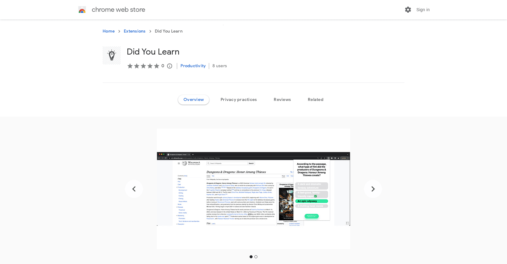 Did You Learn