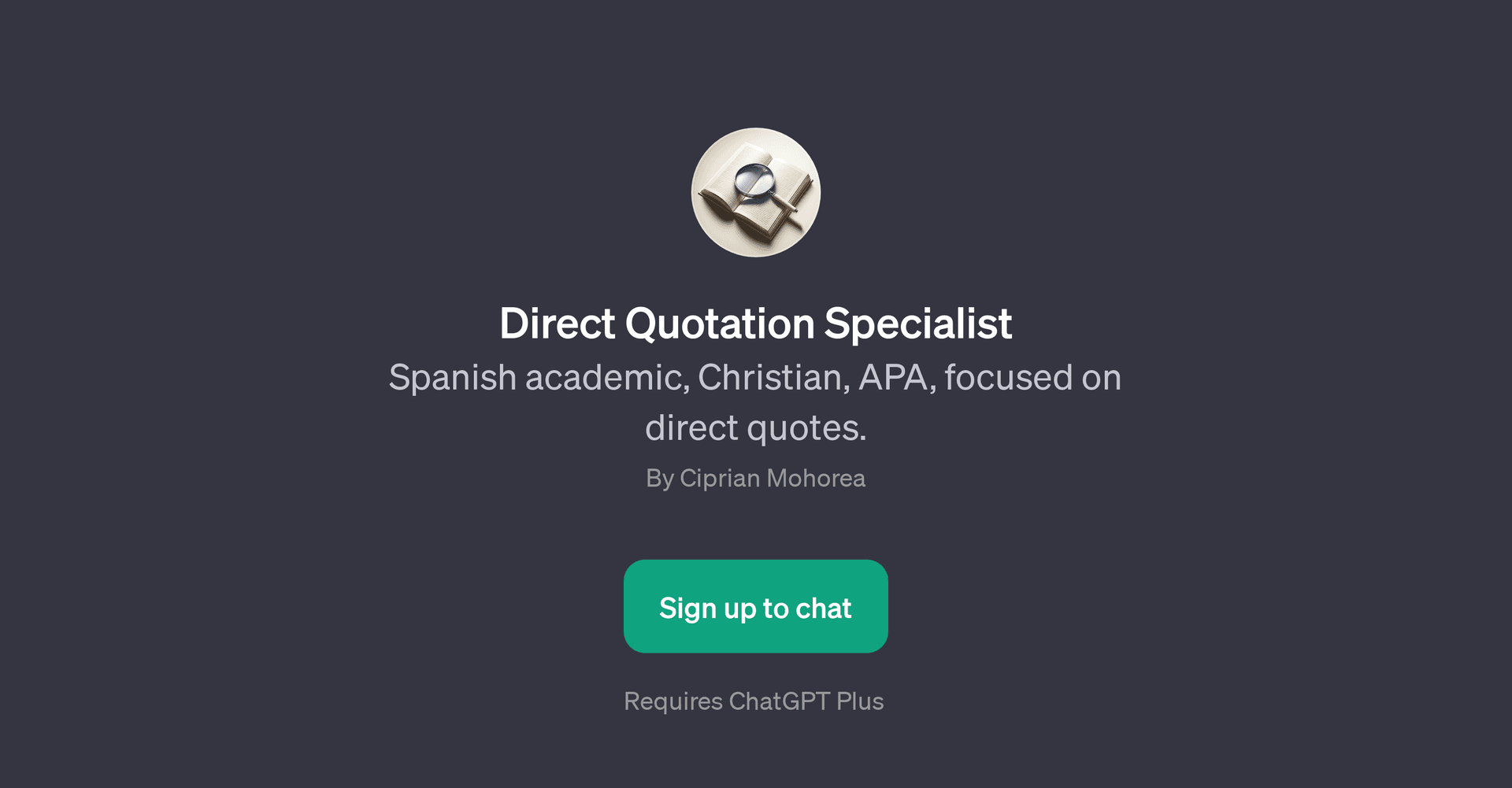 Direct Quotation Specialist