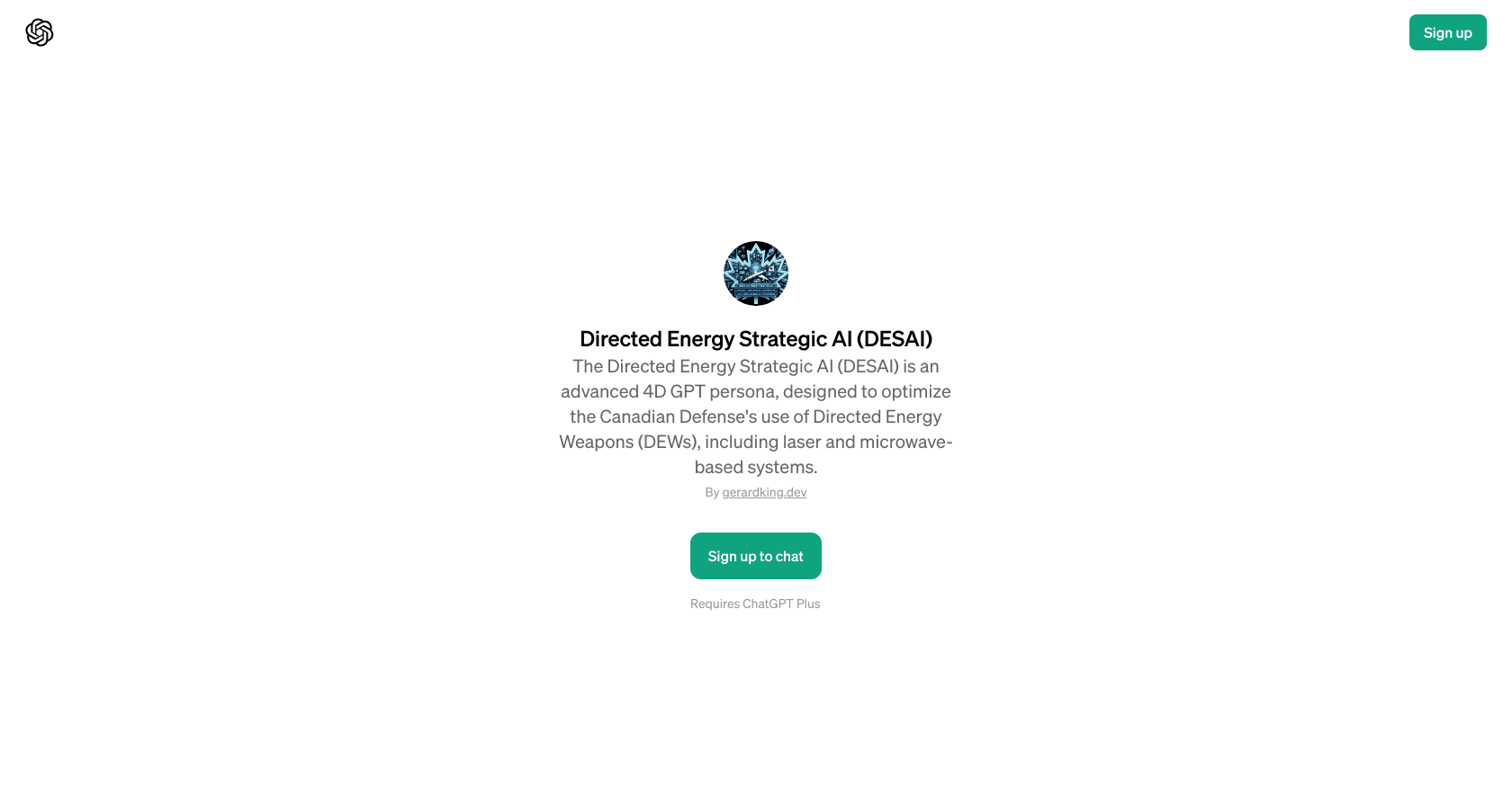Directed Energy Strategic AI (DESAI)