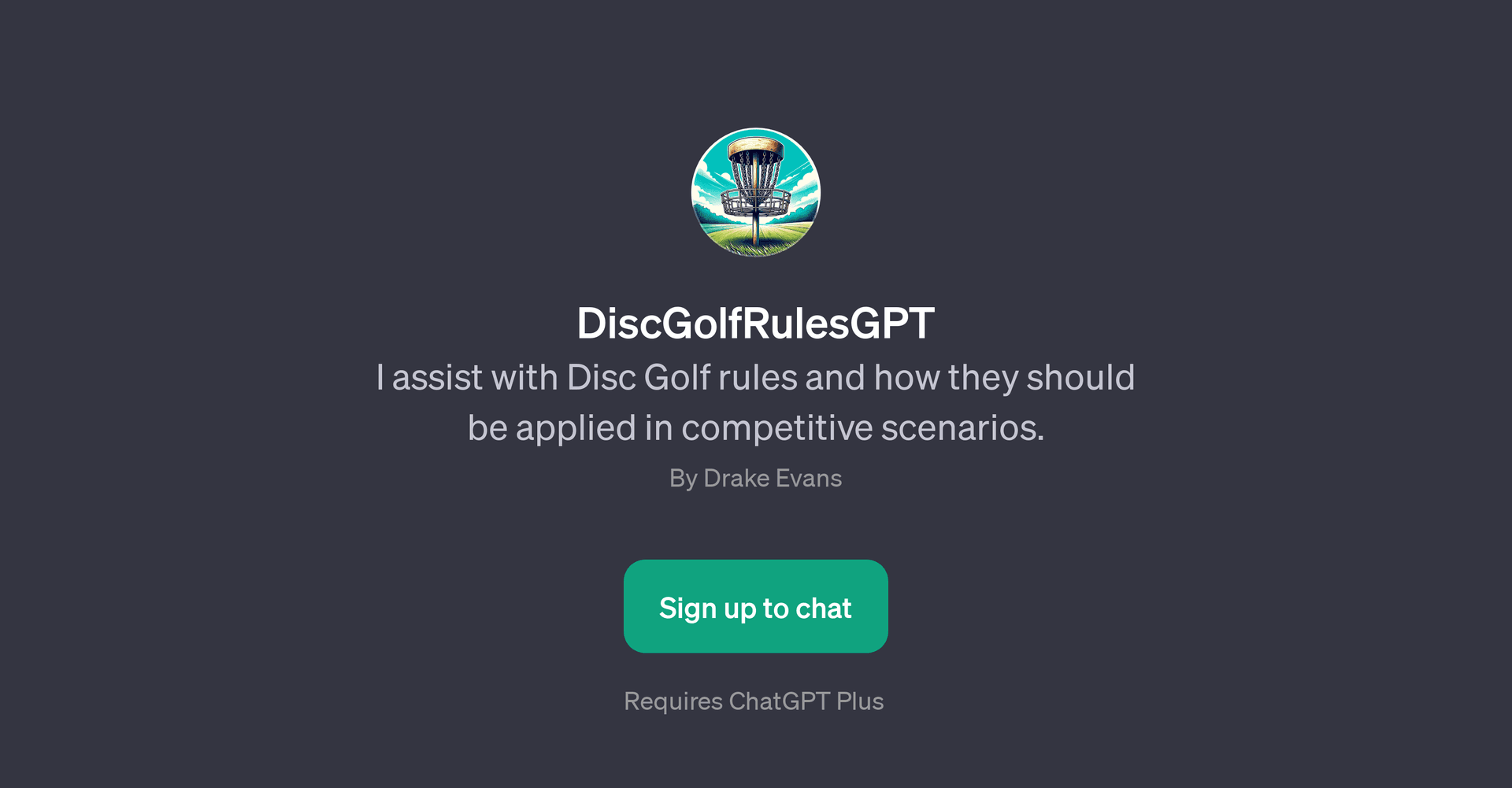DiscGolfRulesGPT