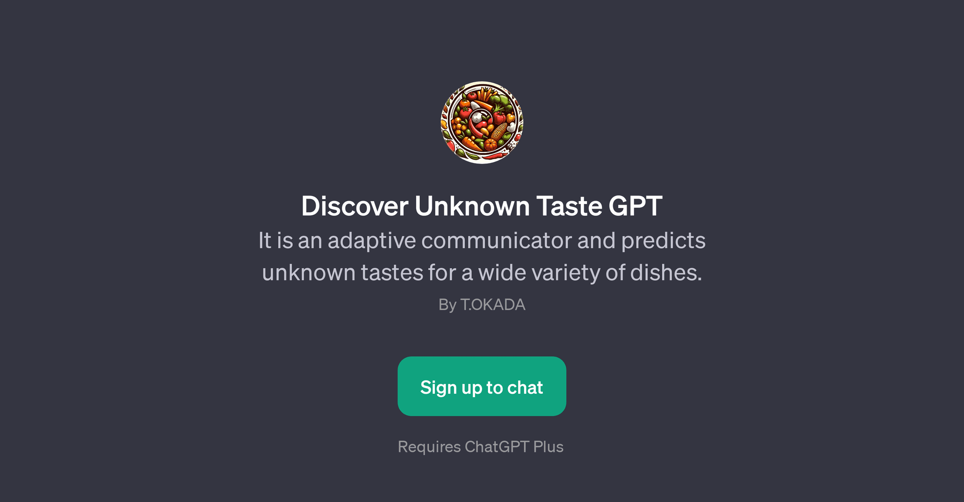 Discover Unknown Taste GPT