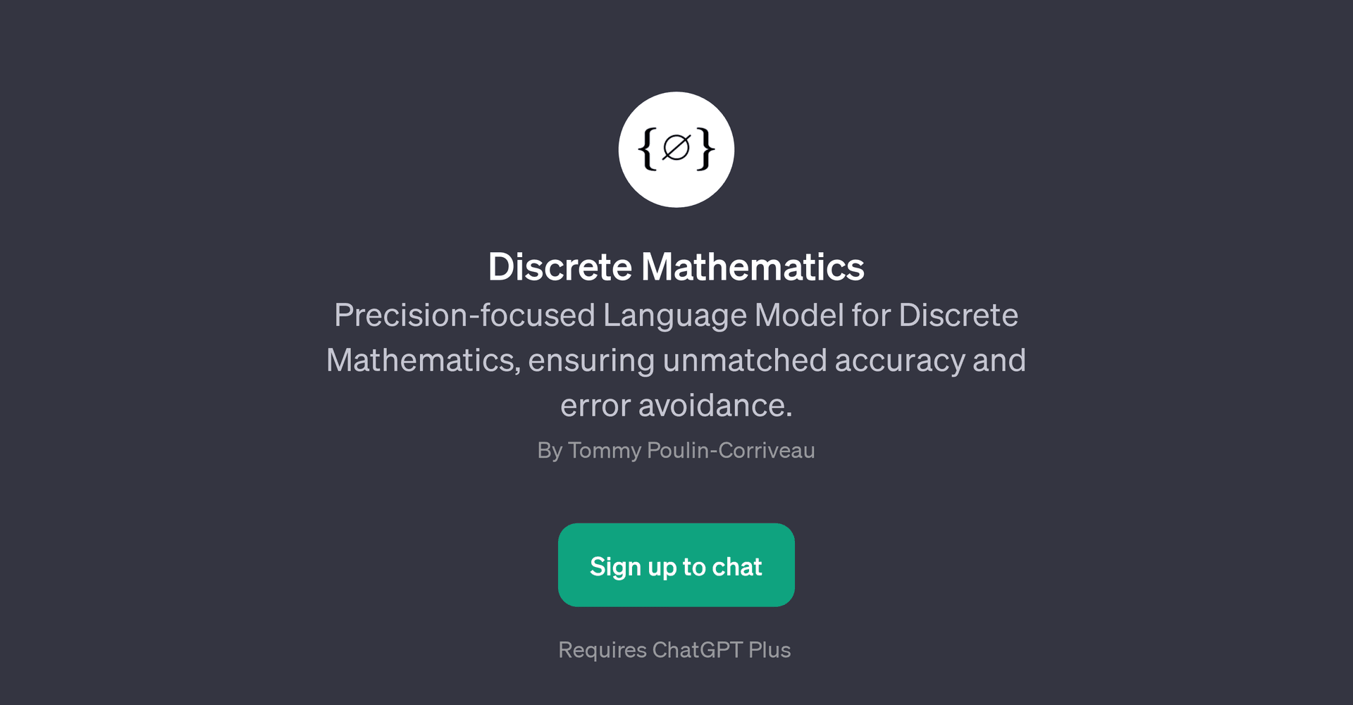 Discrete Mathematics GPT