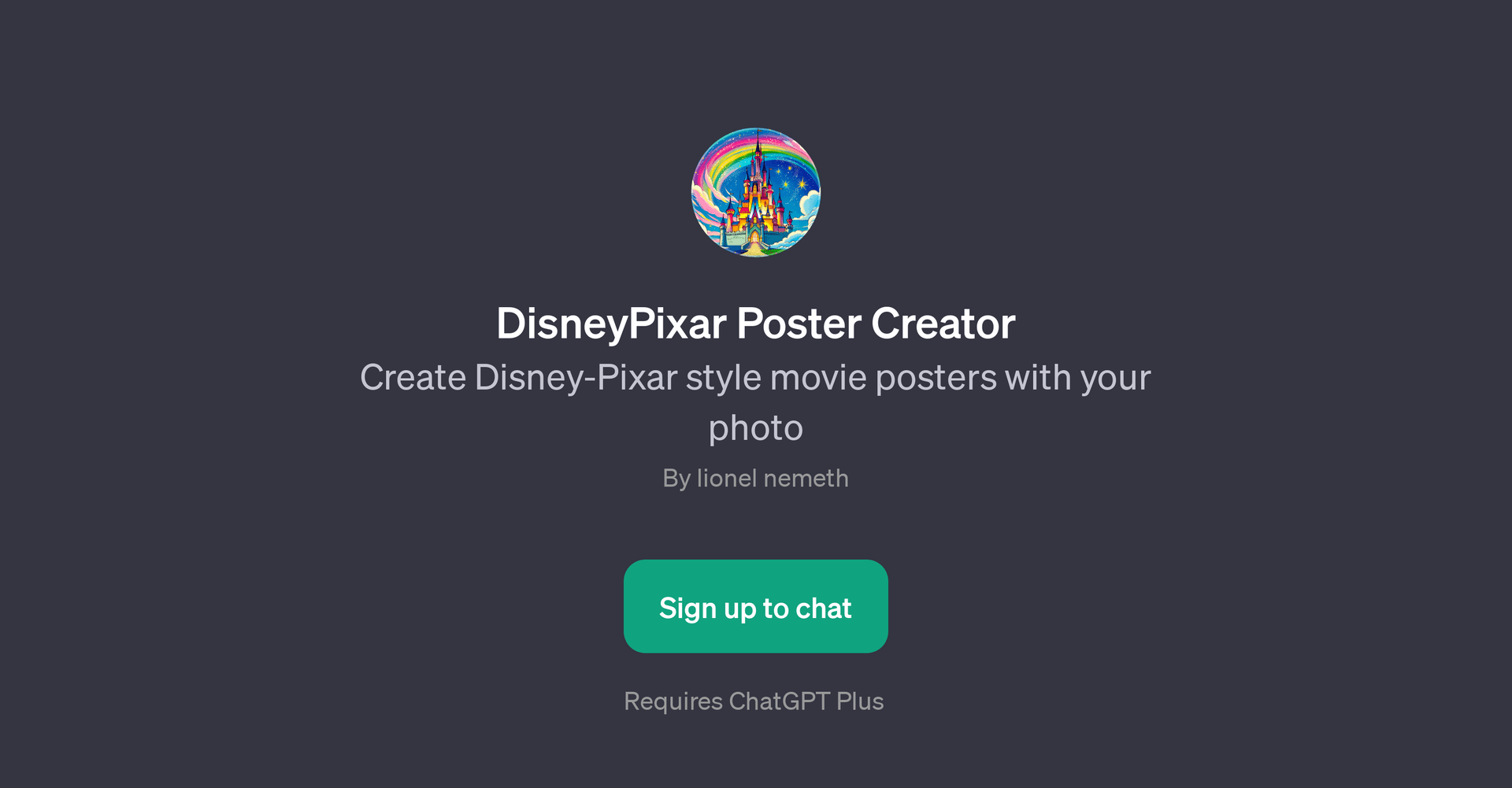 DisneyPixar Poster Creator