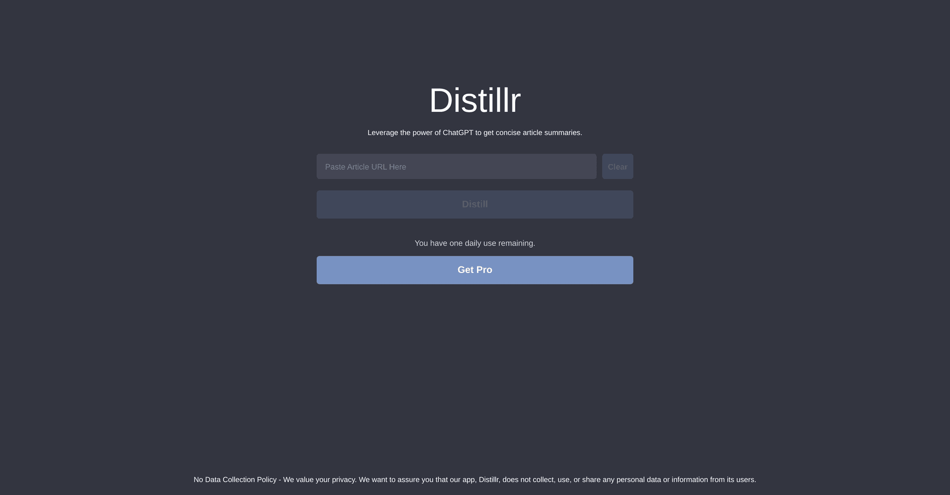 Distillr