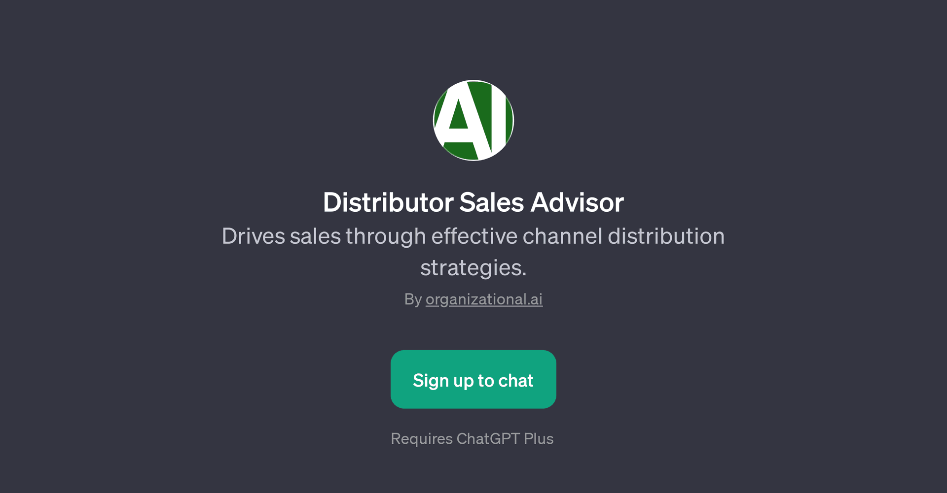 Distributor Sales Advisor