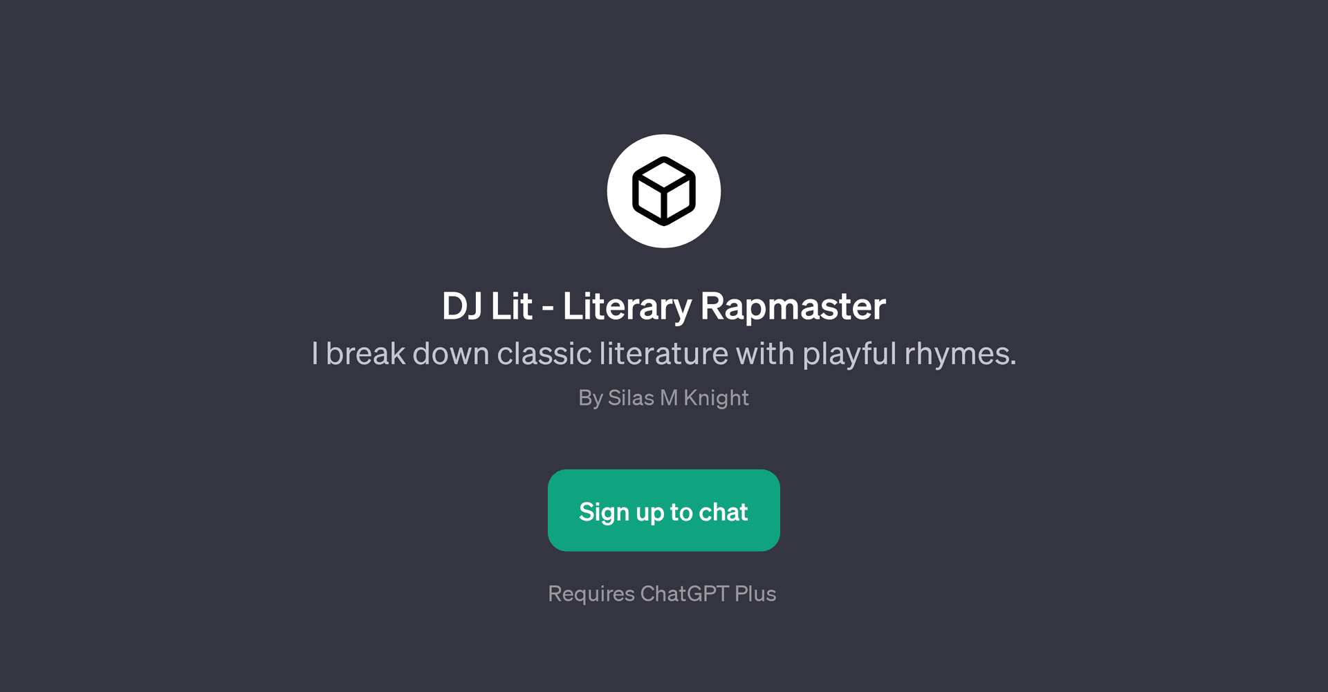 DJ Lit - Literary Rapmaster