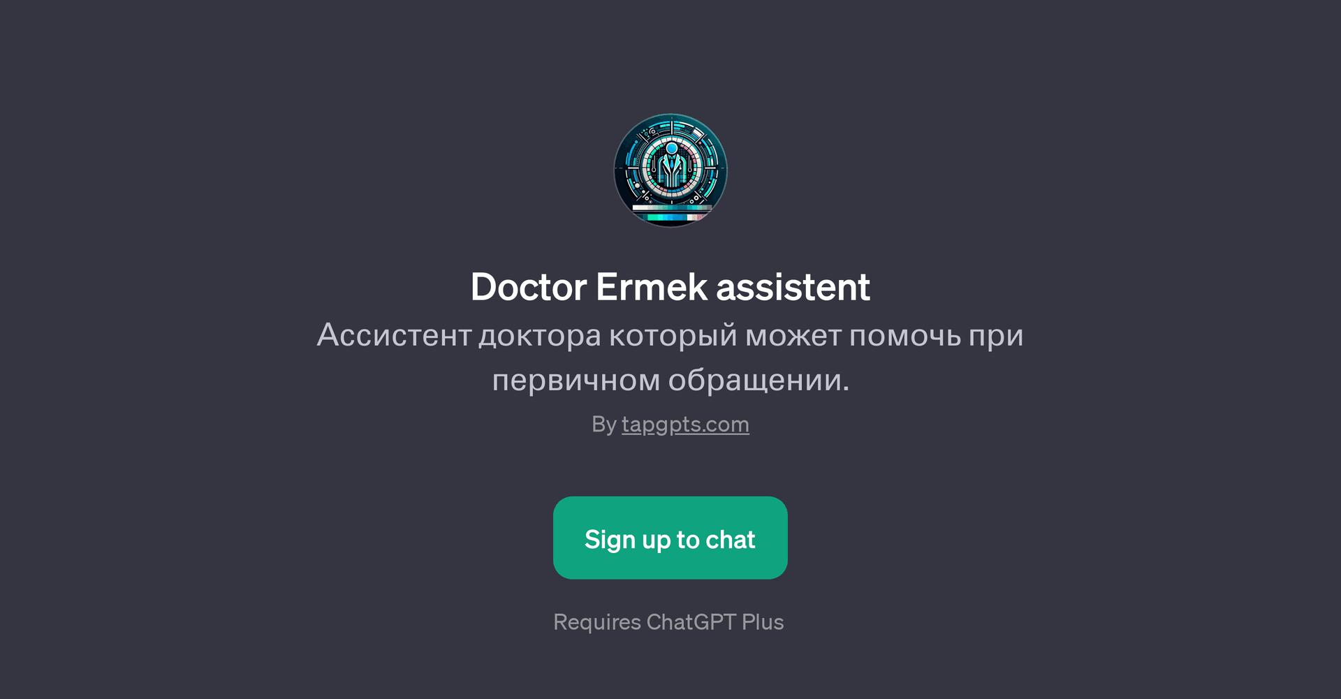 Doctor Ermek Assistant