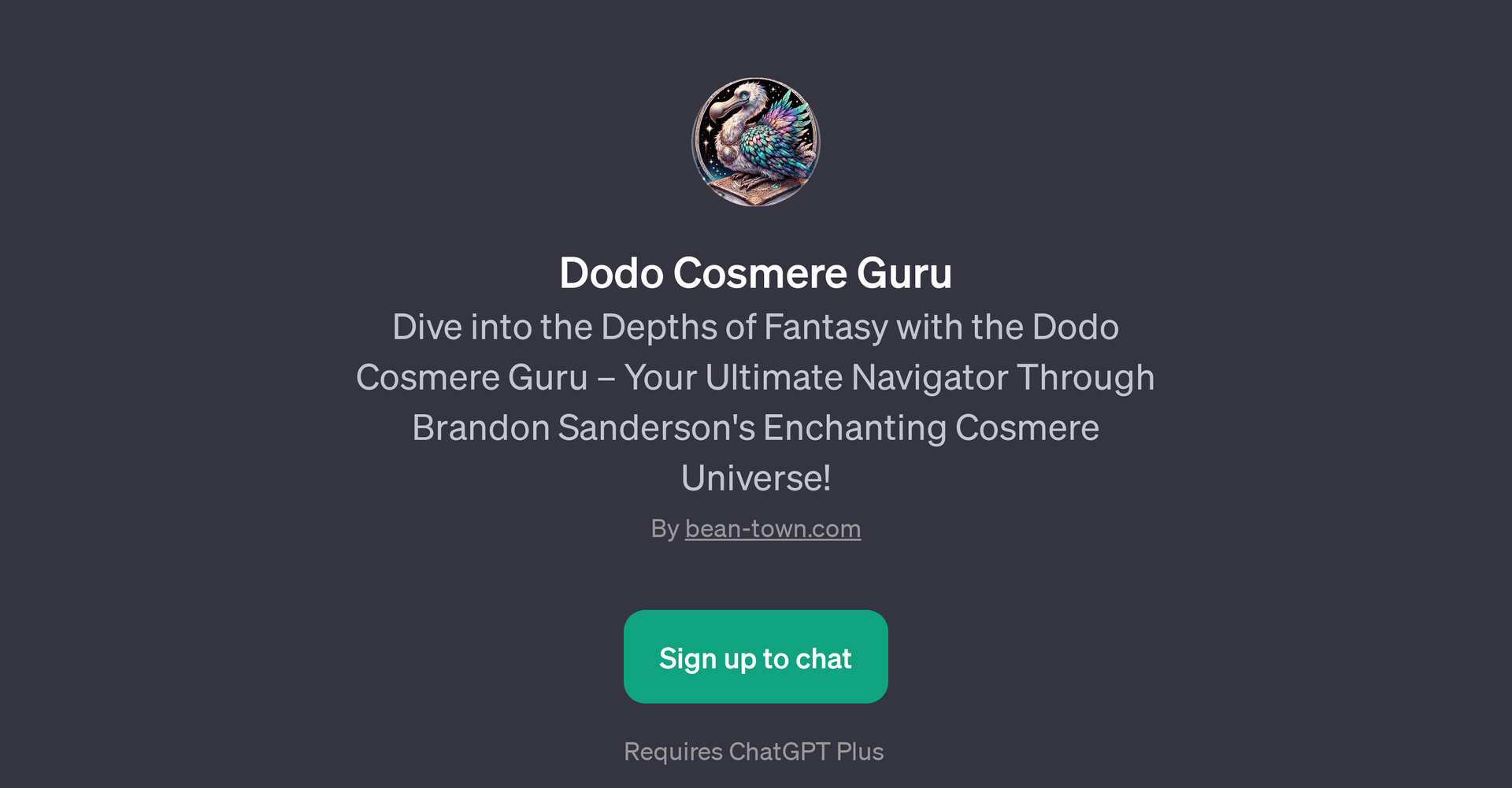 Dodo Cosmere Guru