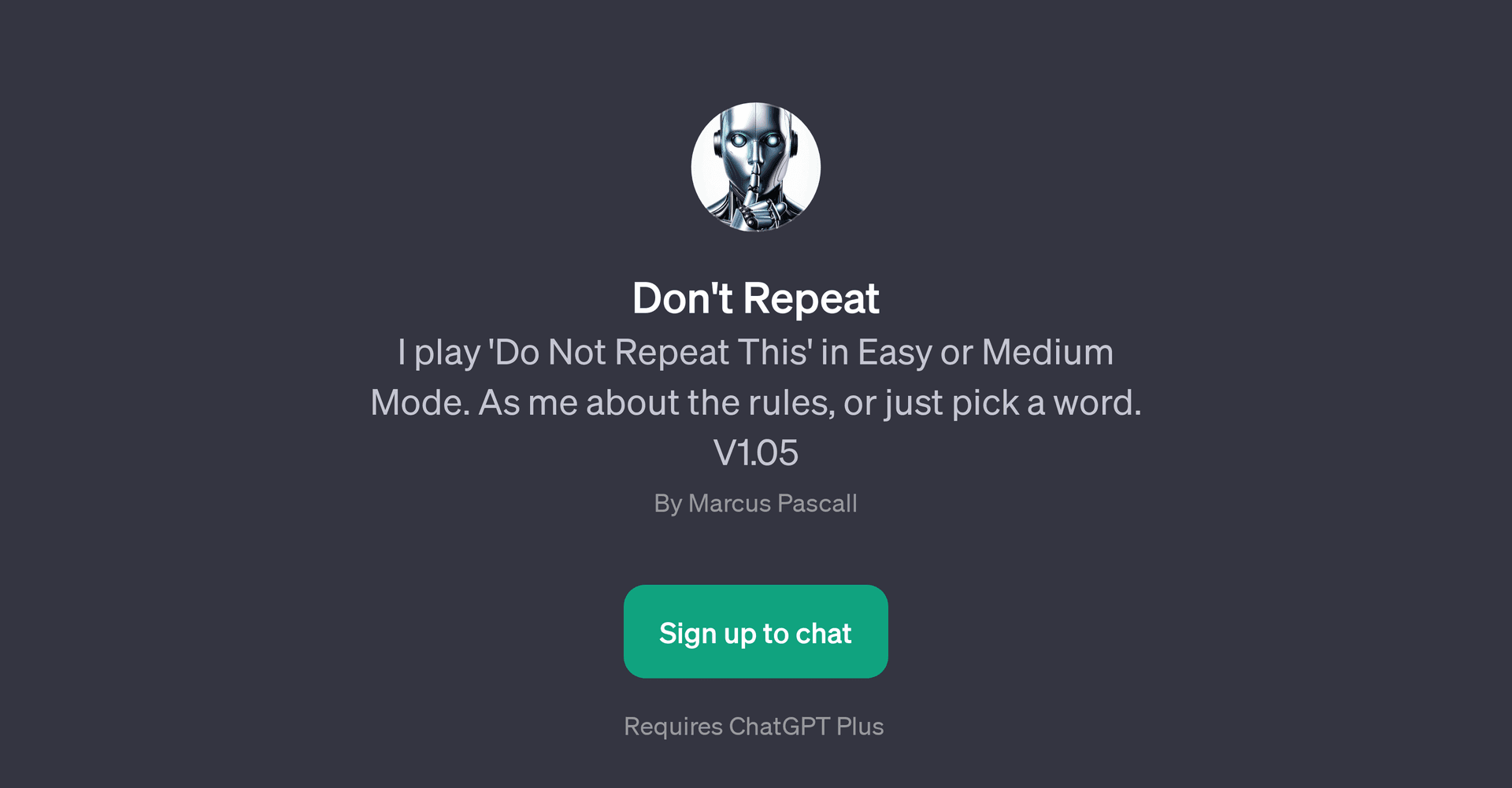 Don't Repeat