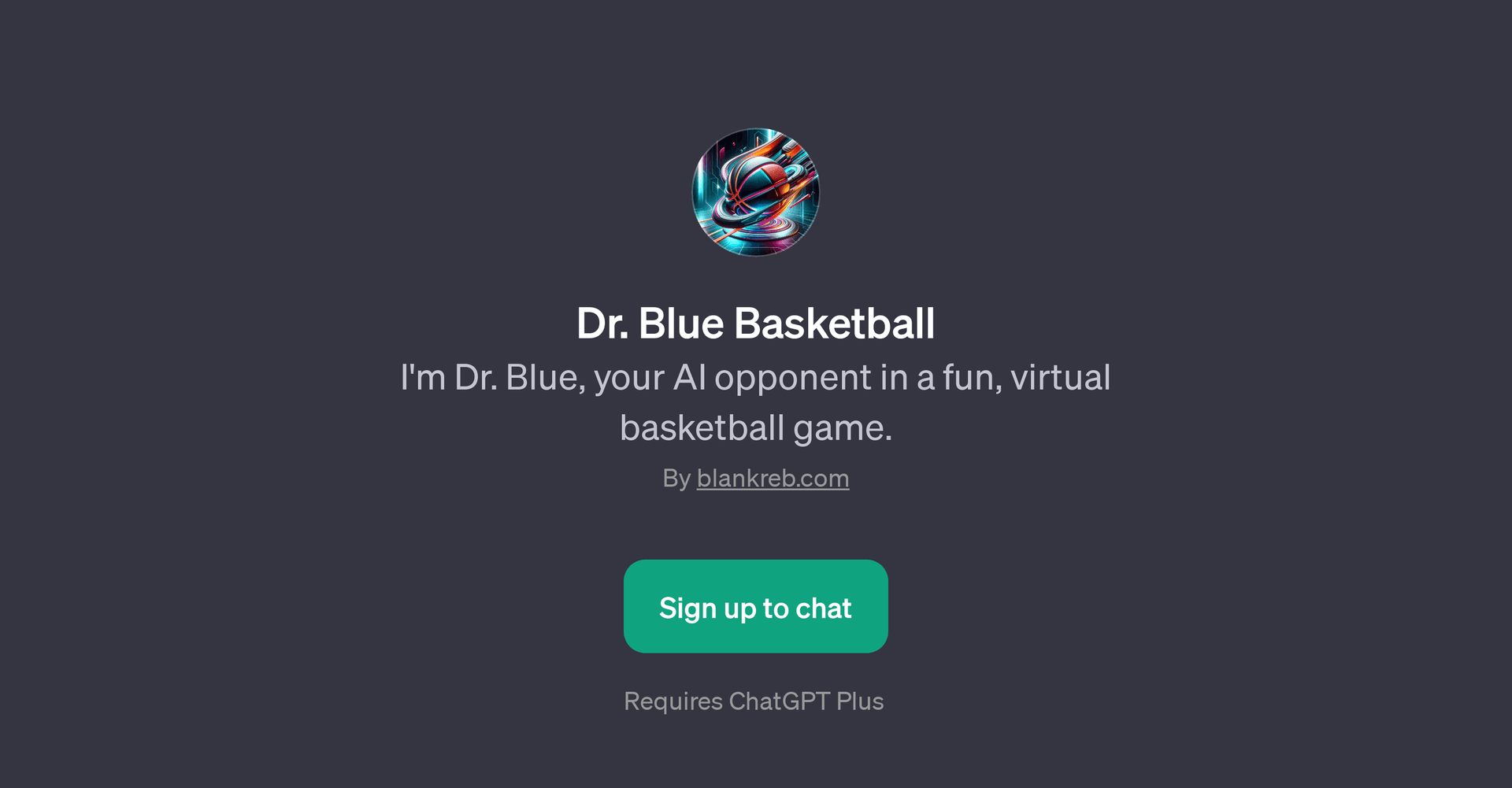 Dr. Blue Basketball