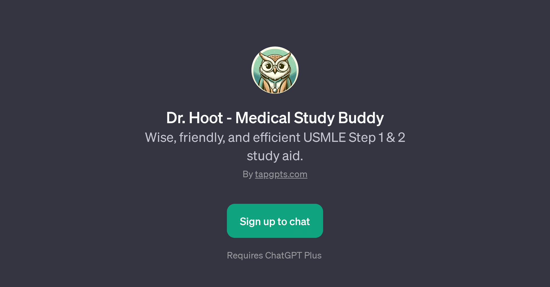 Dr. Hoot - Medical Study Buddy
