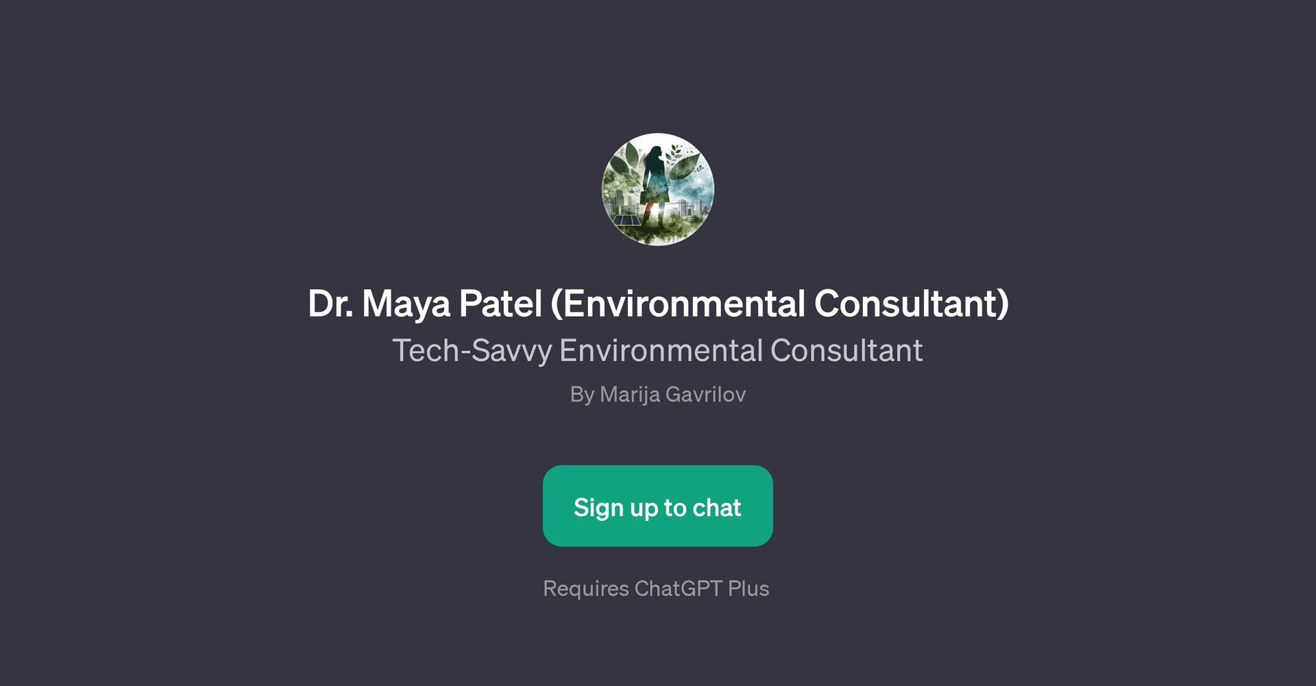 Dr. Maya Patel (Environmental Consultant) GPT