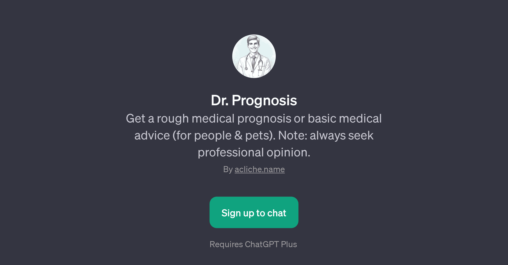 Dr. Prognosis