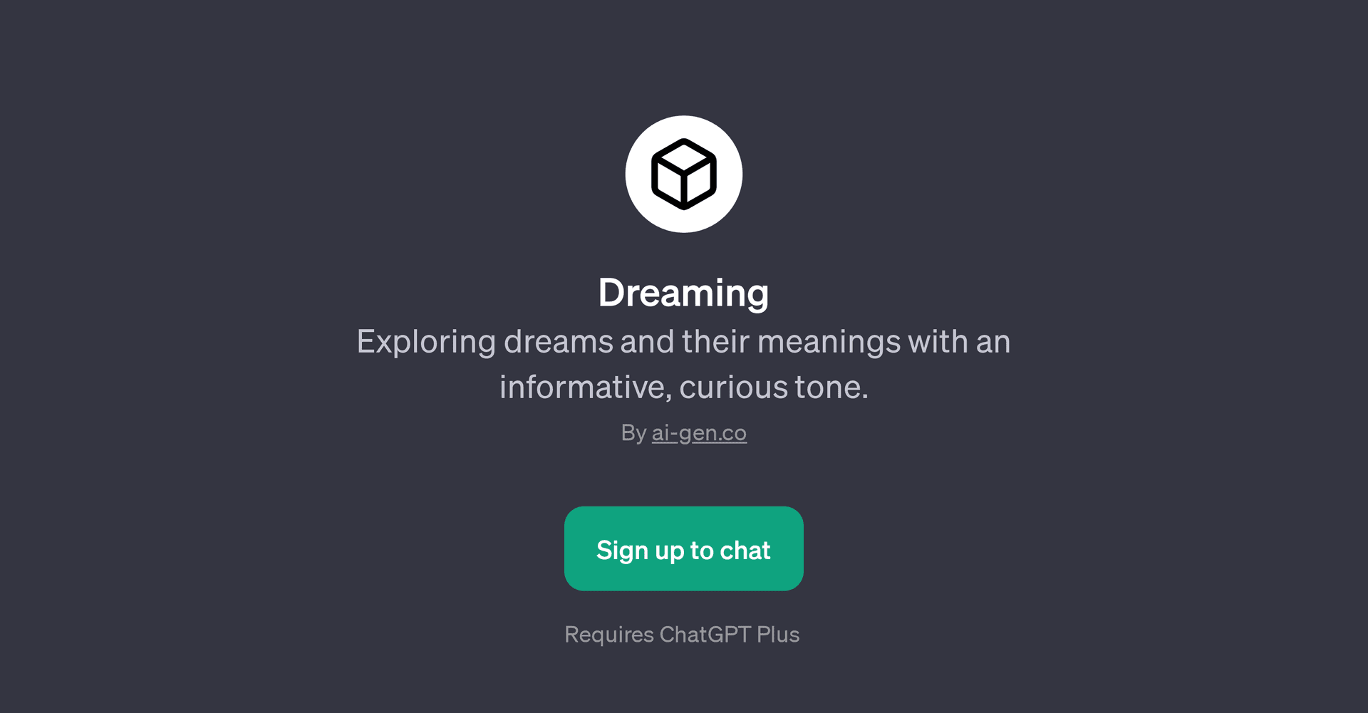 Dreaming