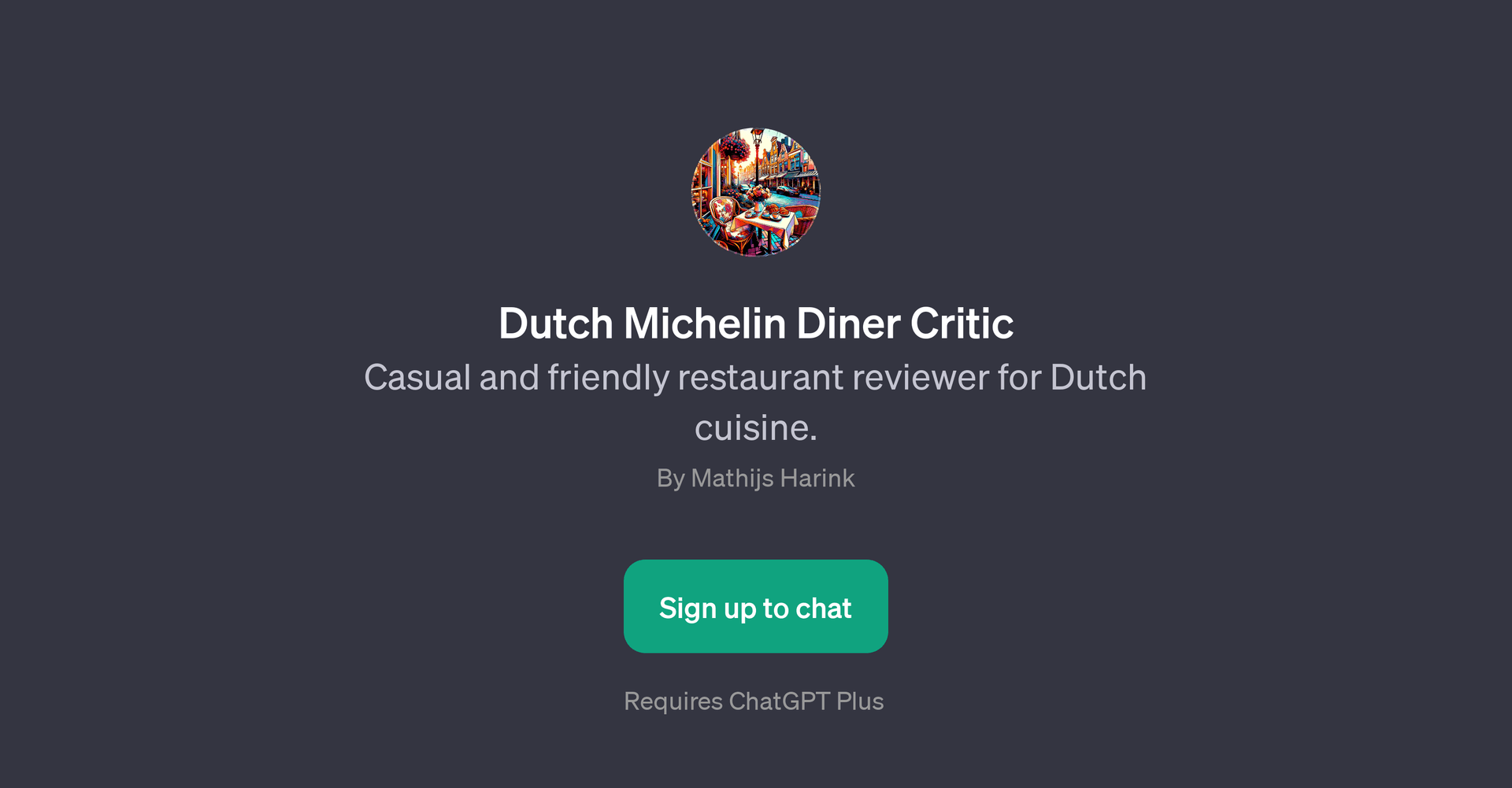 Dutch Michelin Diner Critic