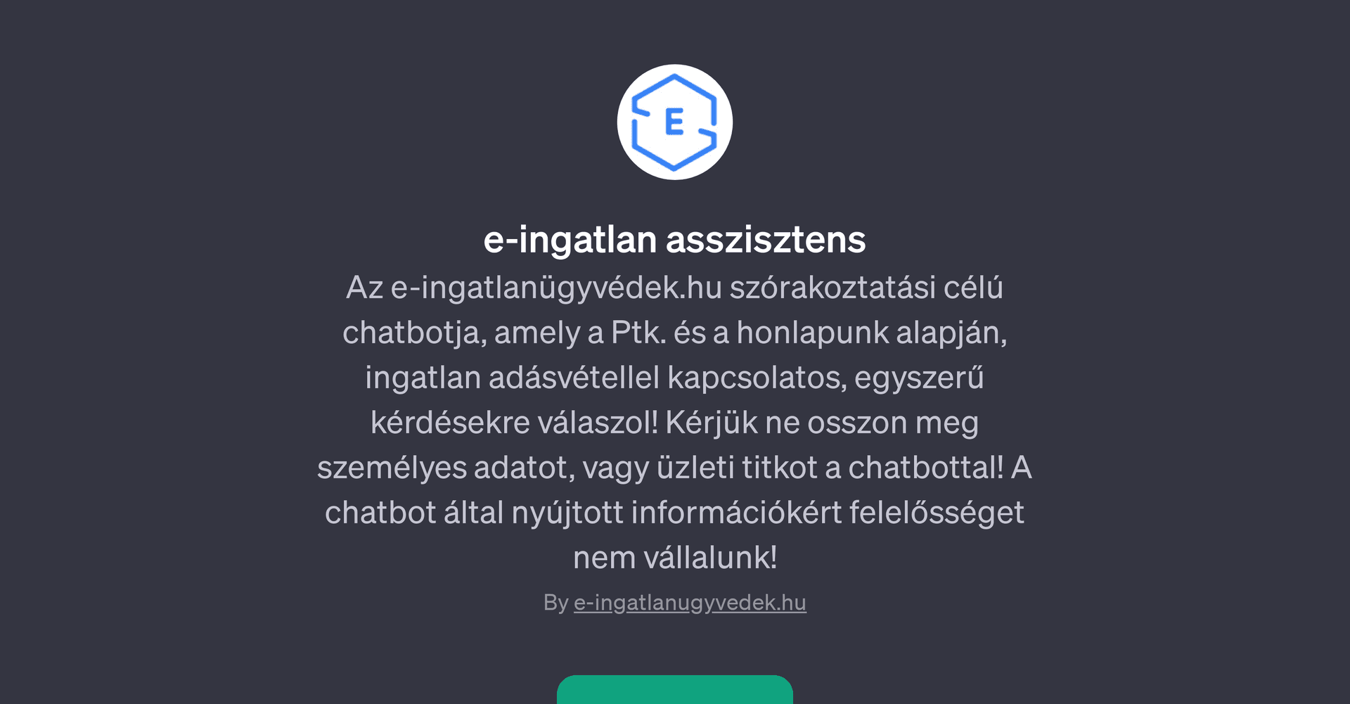 E-Ingatlan Asszisztens