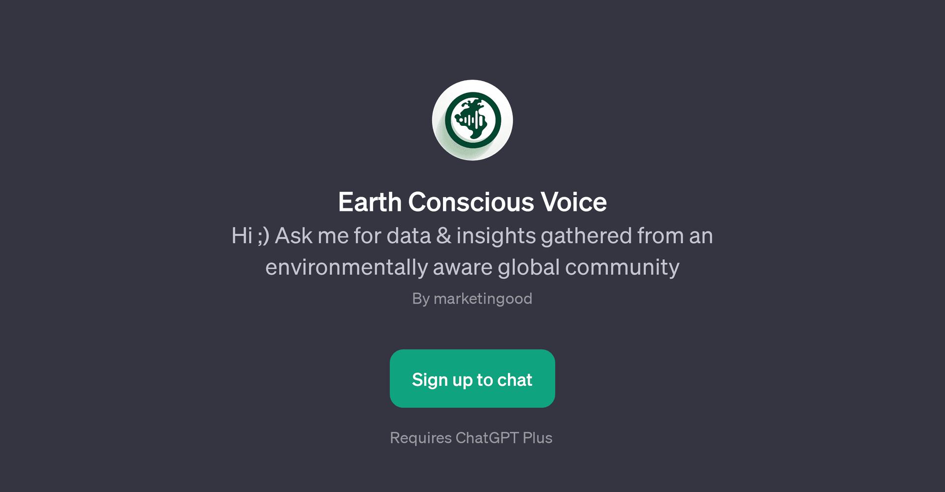 Earth Conscious Voice