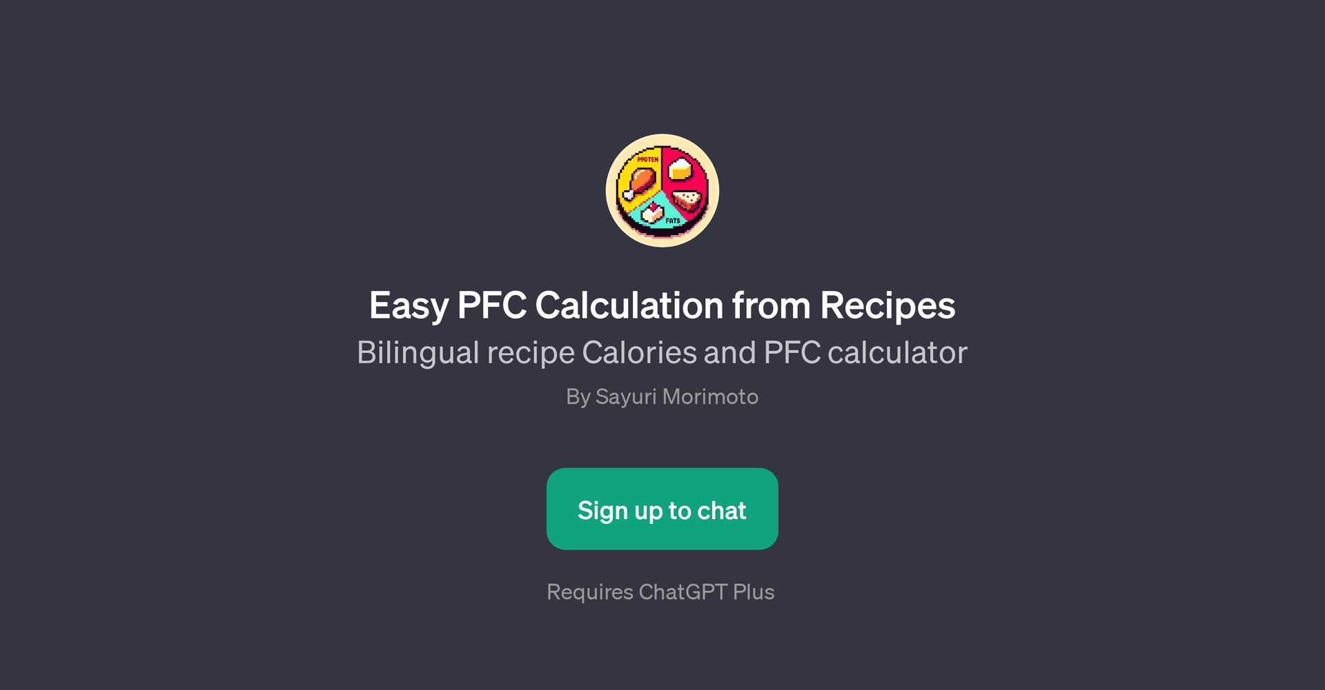 Easy PFC Calculation from Recipes