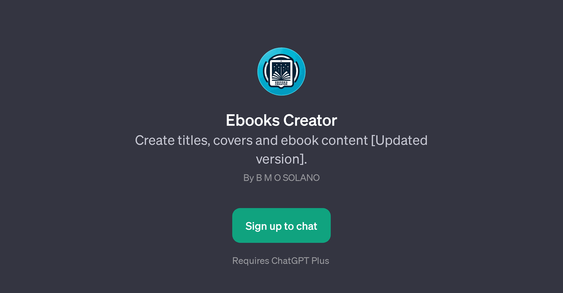 Ebooks Creator