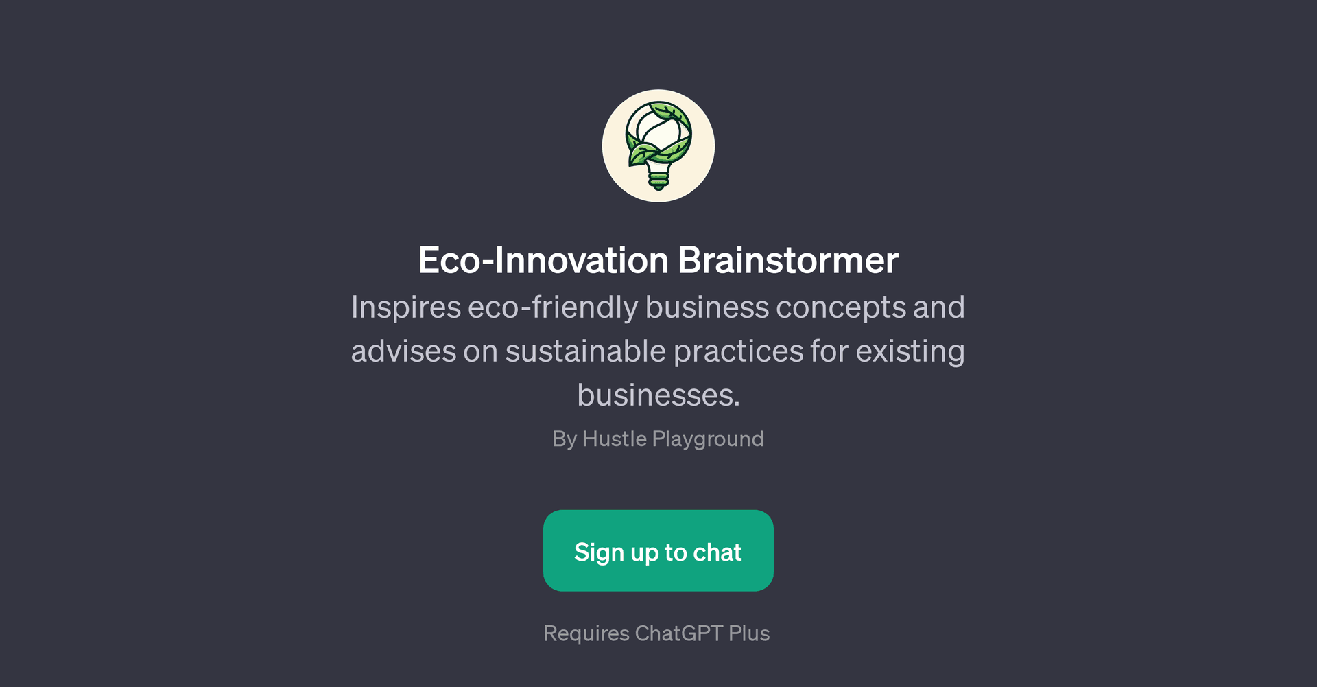 Eco-Innovation Brainstormer
