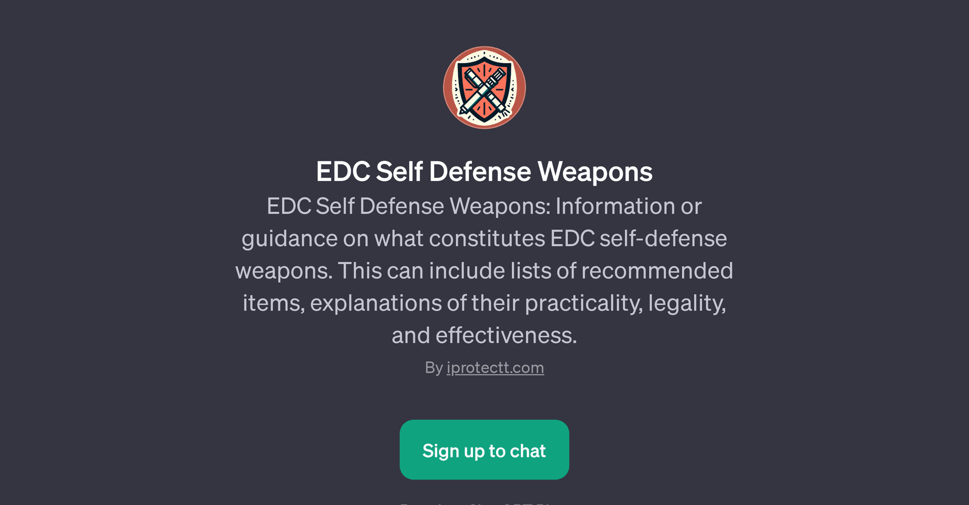 EDC Self Defense Weapons GPT