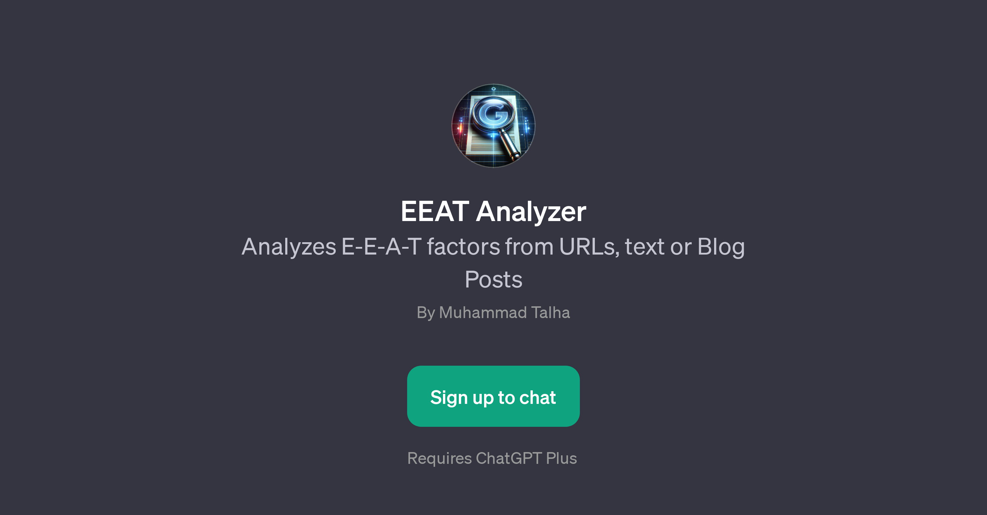 EEAT Analyzer