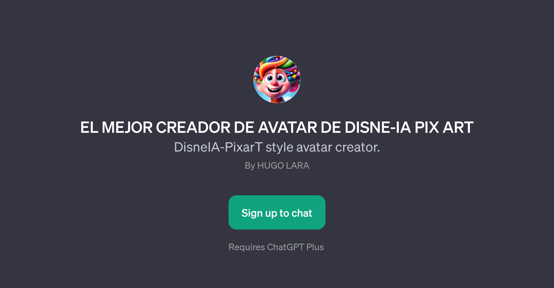 EL MEJOR CREADOR DE AVATAR DE DISNE-IA PIX ART