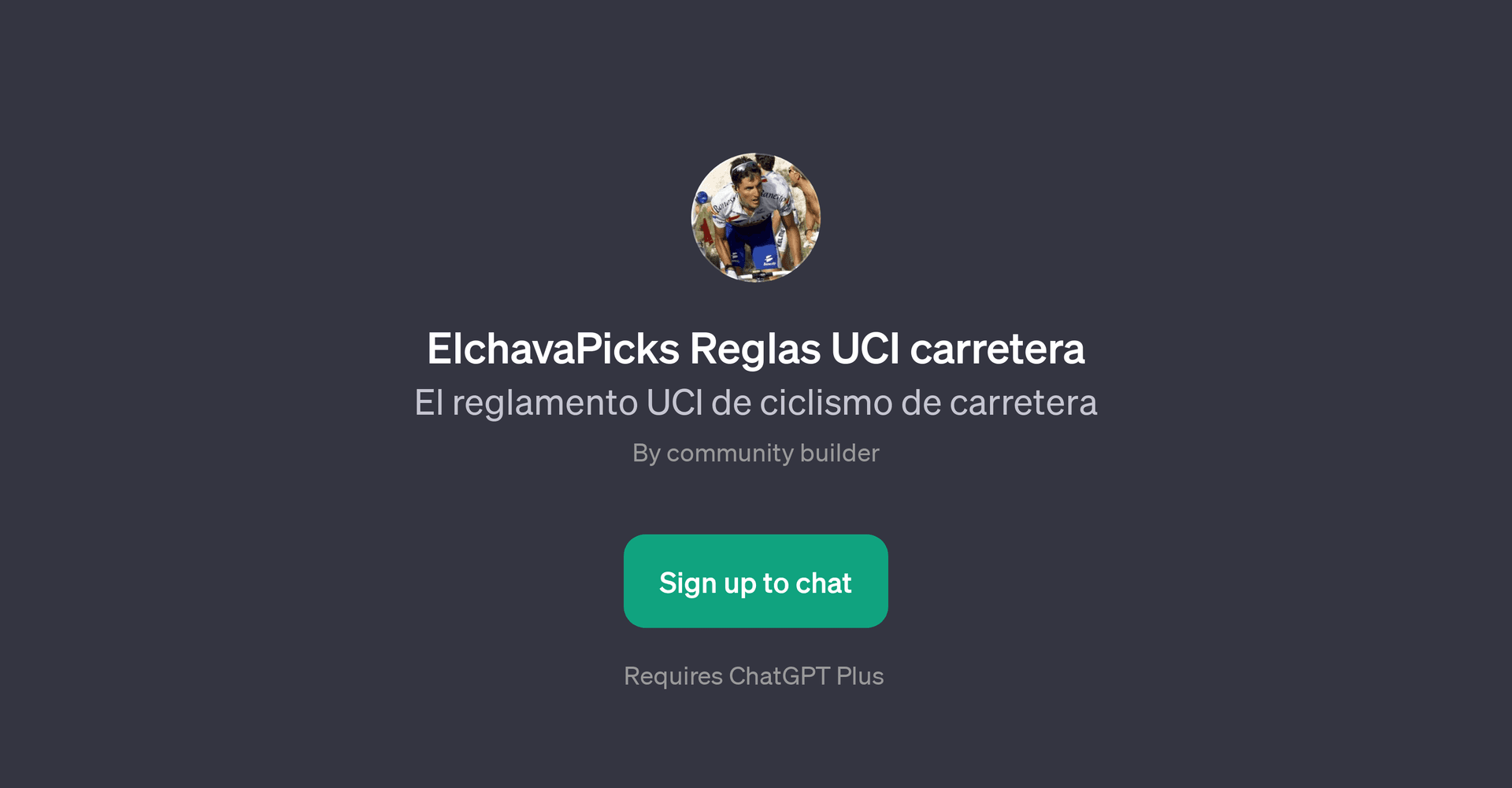 ElchavaPicks Reglas UCI carretera