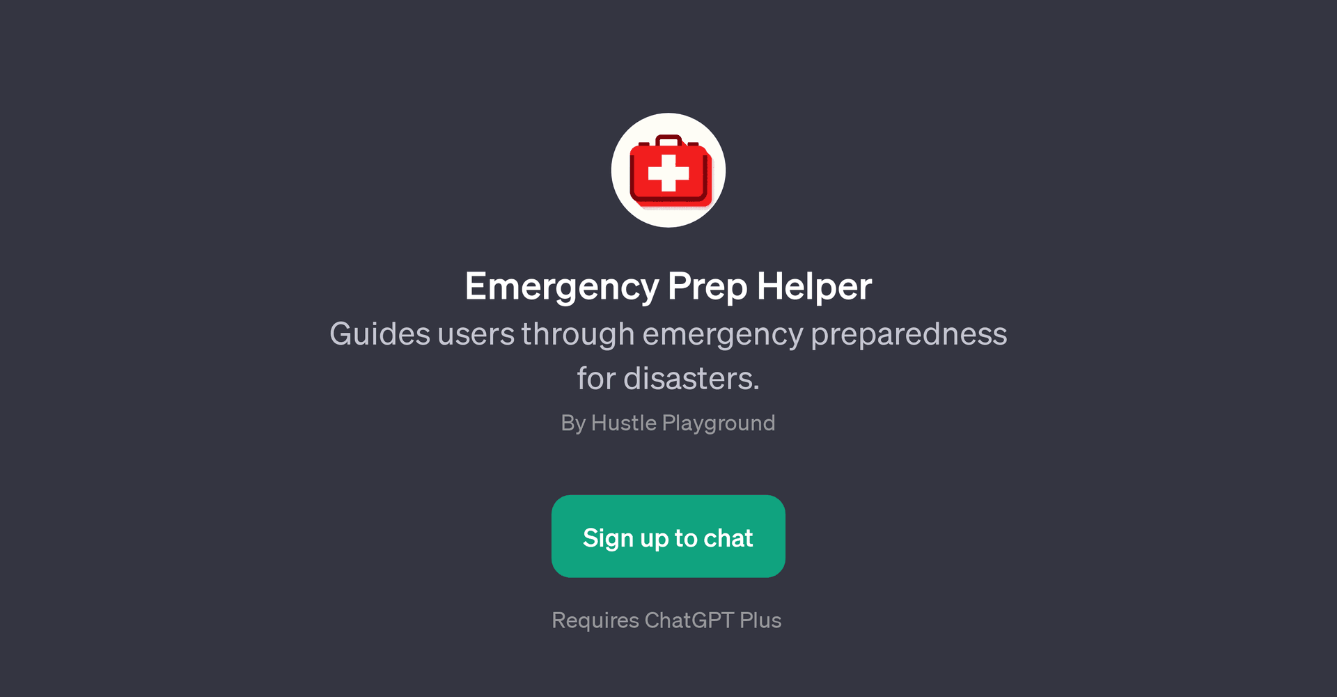 Emergency Prep Helper