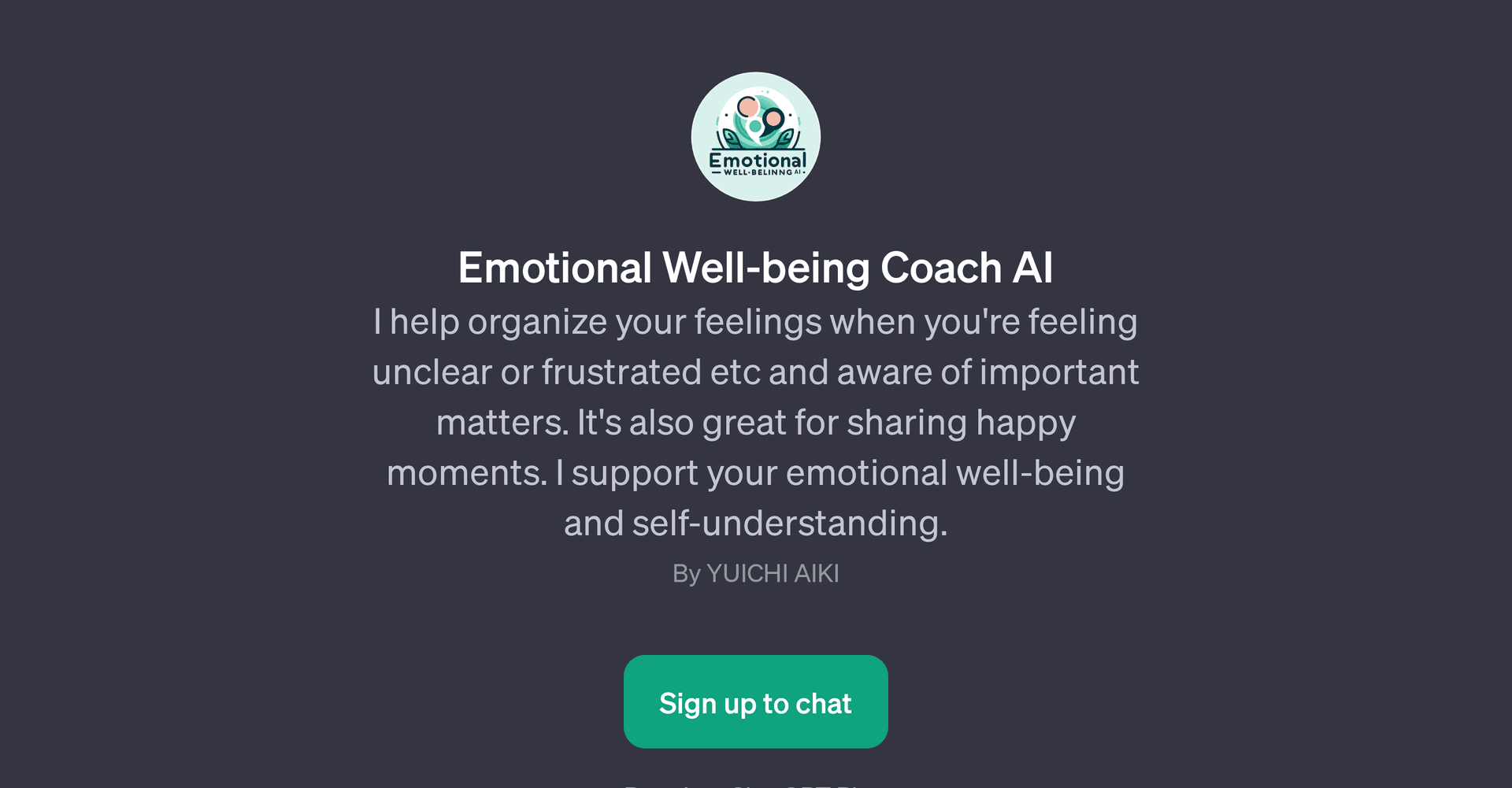 Emotional Well-being Coach AI