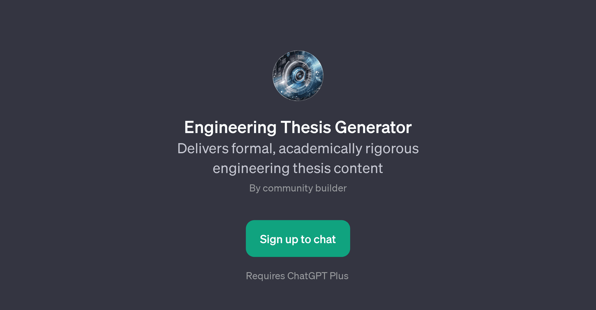 Engineering Thesis Generator