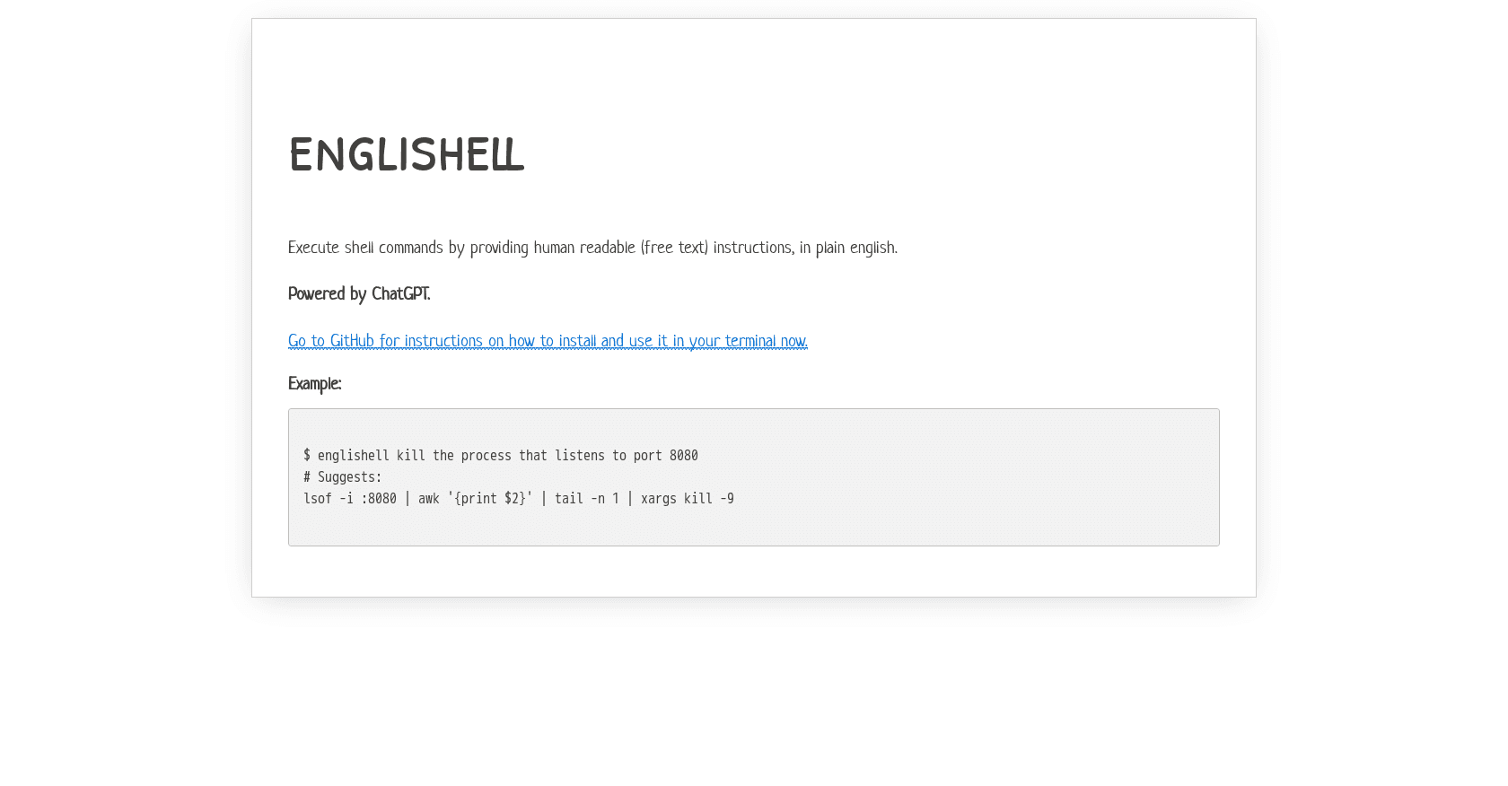 Englishell
