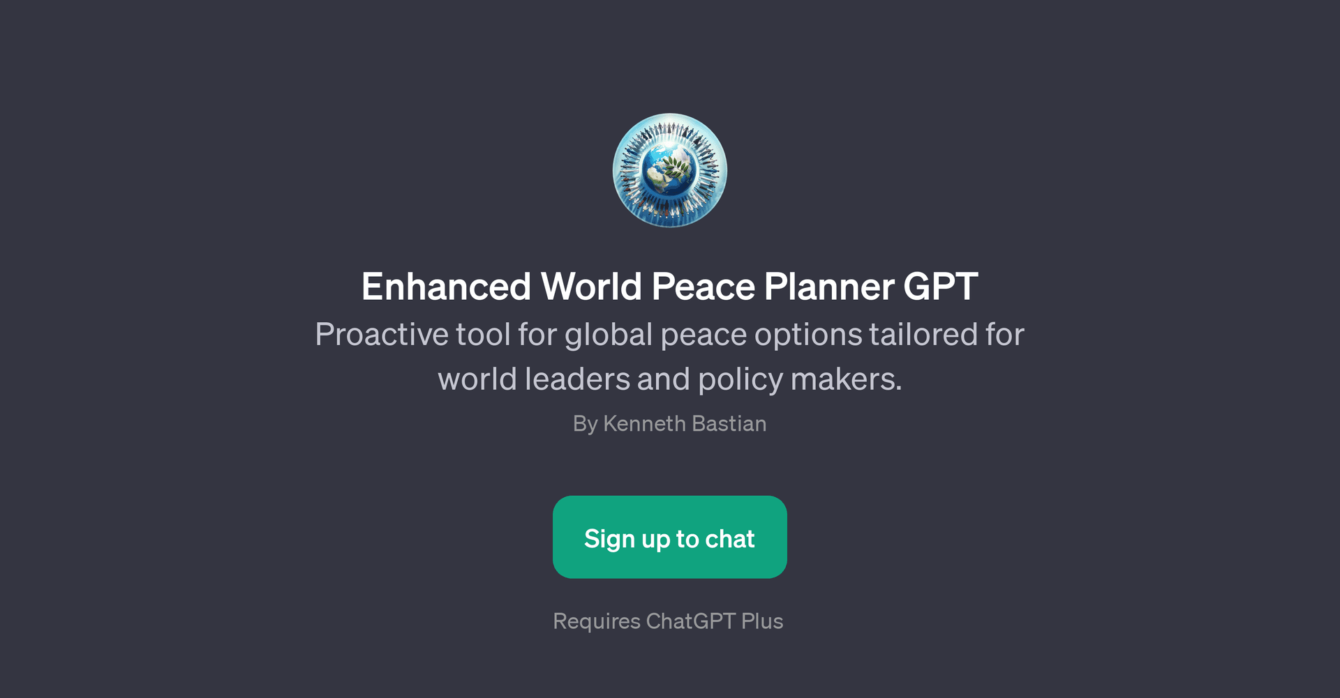 Enhanced World Peace Planner GPT