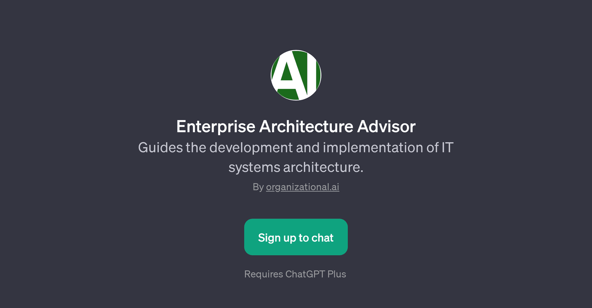 Enterprise Architecture Advisor