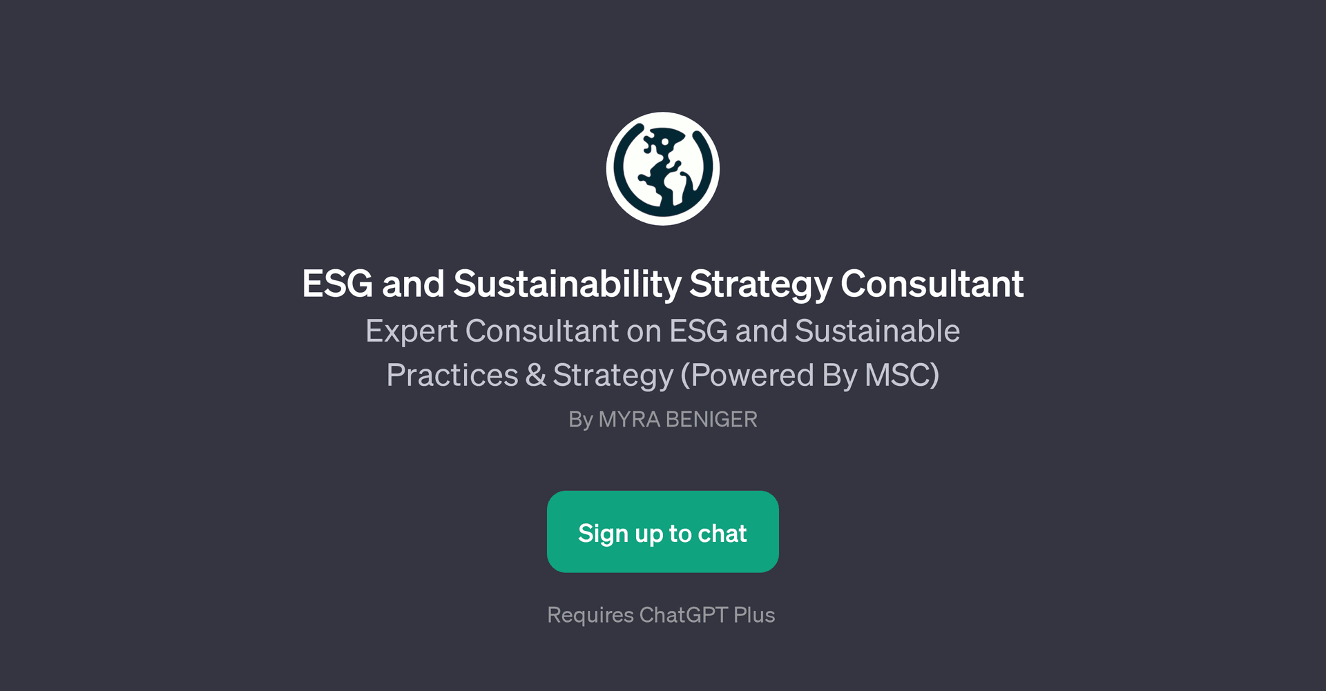 ESG and Sustainability Strategy Consultant GPT