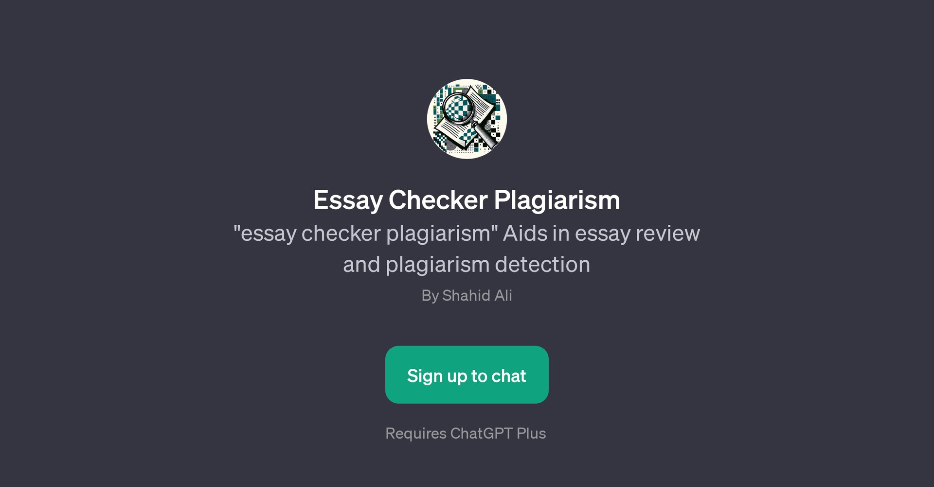Essay Checker Plagiarism