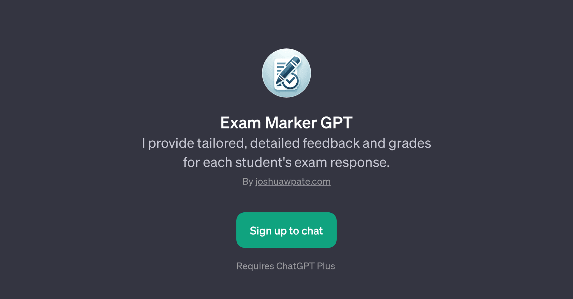 Exam Marker GPT