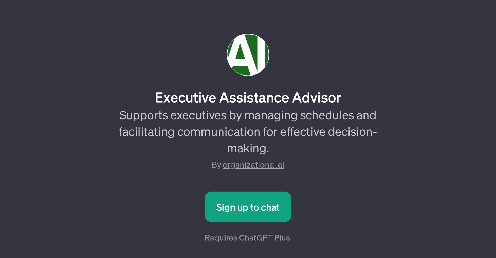 Executive Assistance Advisor